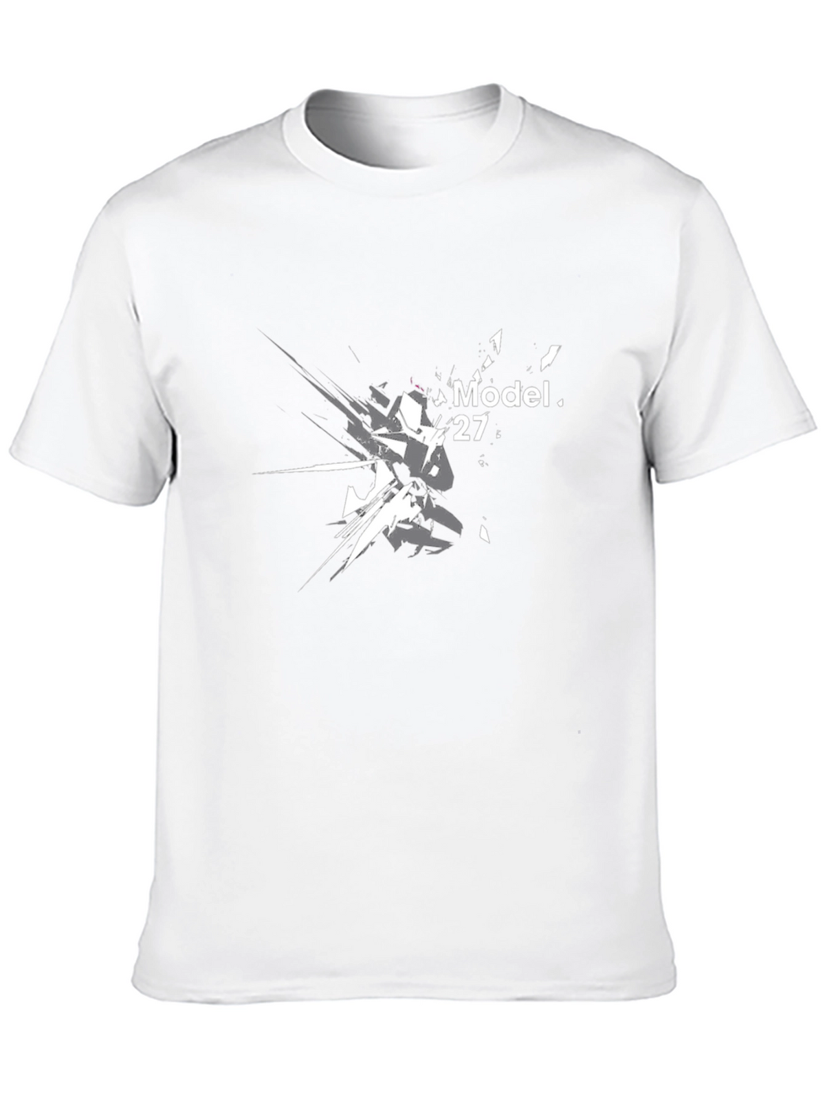 Model 27 Graphic Print Black T-Shirt