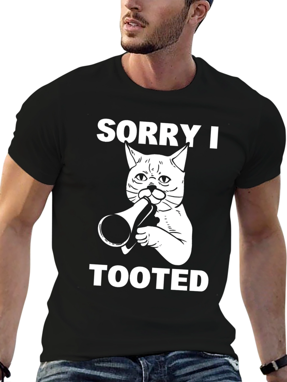 Sorry I Tooted Cat Graphic Tee