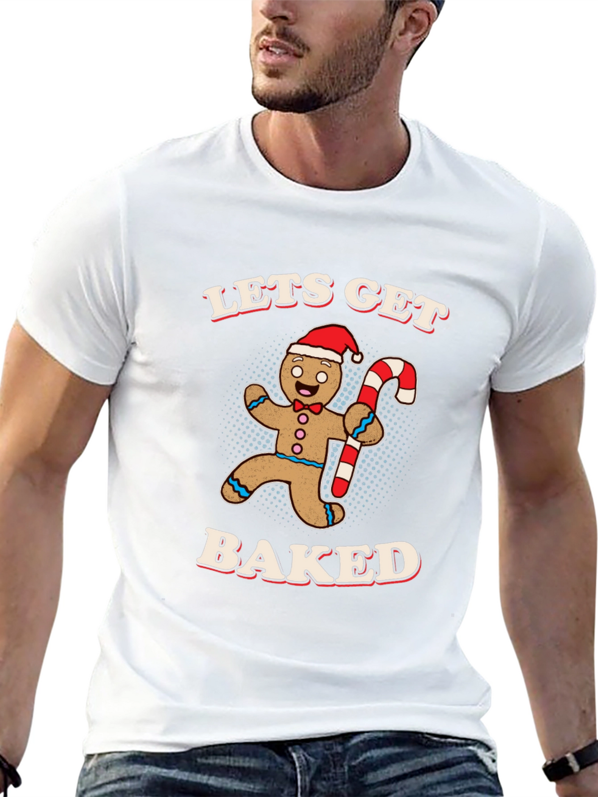 Lets Get Baked Gingerbread Man T-Shirt