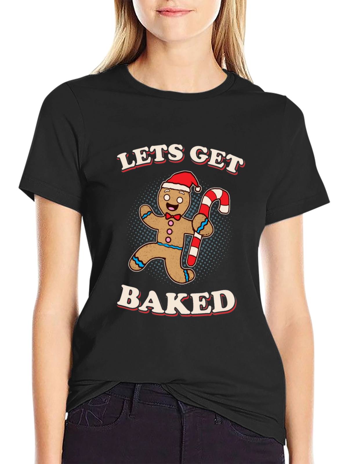 Lets Get Baked Gingerbread Man T-Shirt