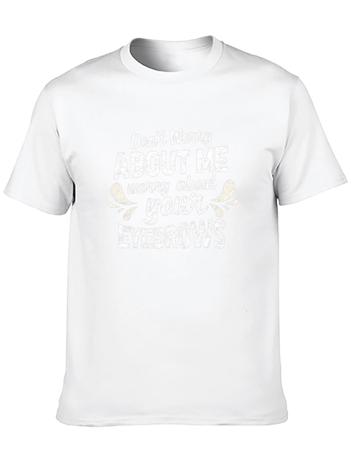 Funny Eyebrow Graphic Tee - Unisex Black T-Shirt