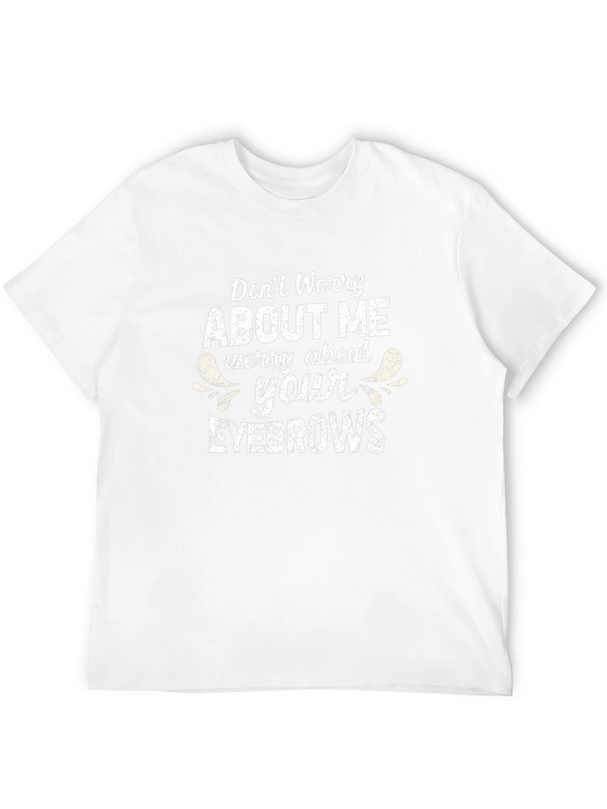 Funny Eyebrow Graphic Tee - Unisex Black T-Shirt
