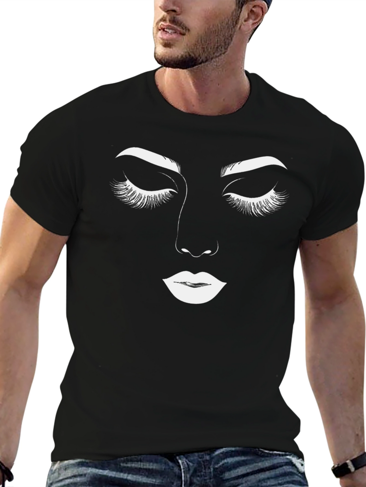 Minimalist Face Graphic Tee