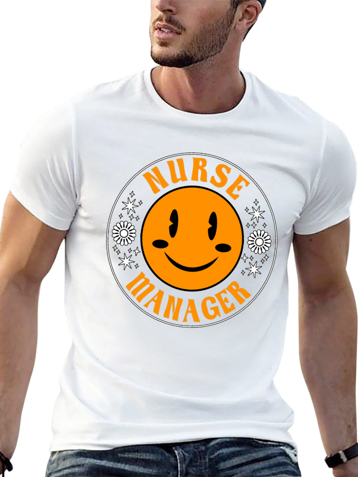 Nurse Manager Smiley Face T-Shirt