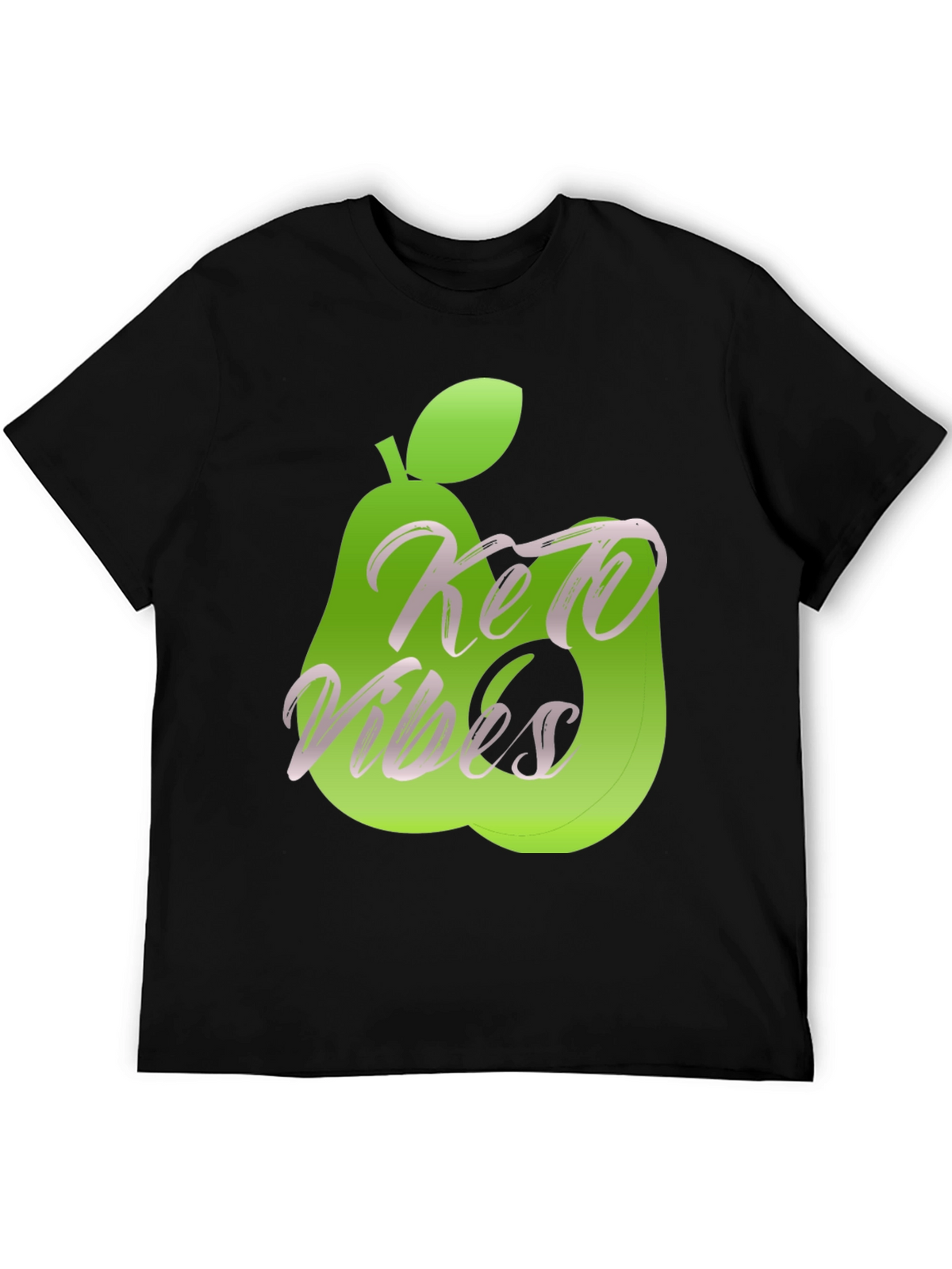 Keto Vibes Graphic Tee - Avocado Design