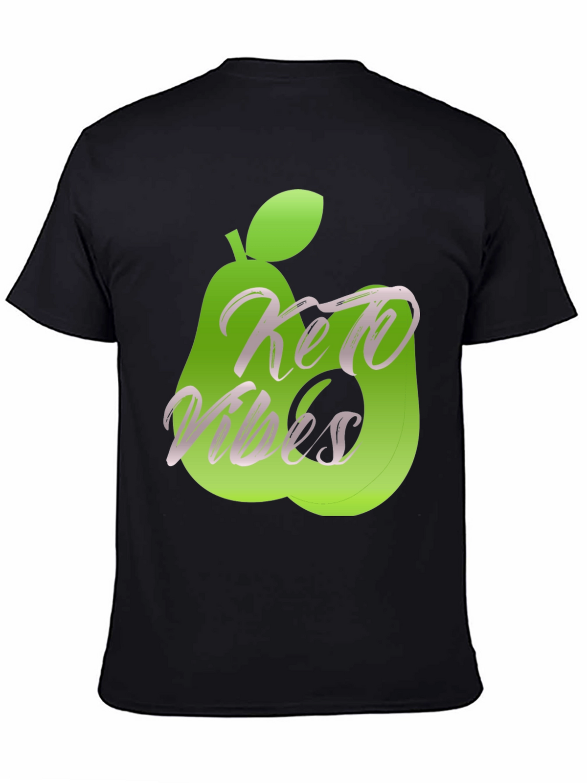 Keto Vibes Graphic Tee - Avocado Design