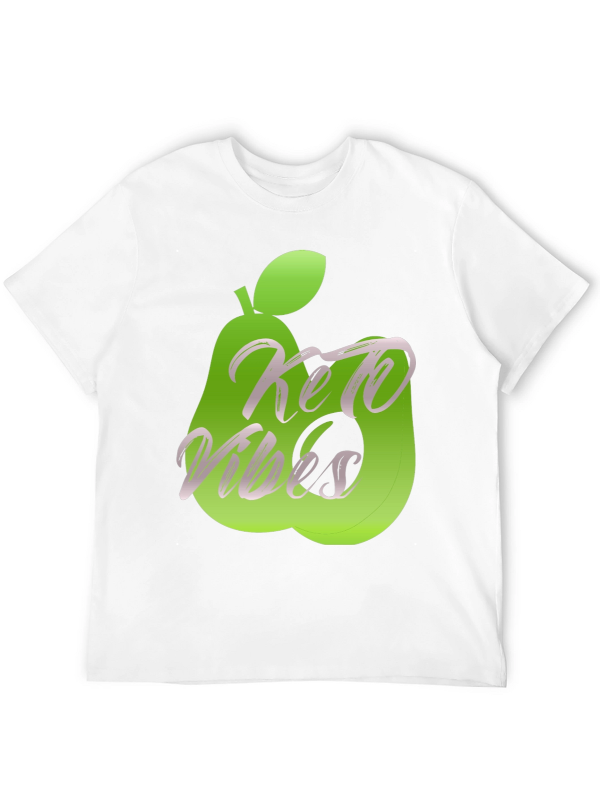 Keto Vibes Graphic Tee - Avocado Design