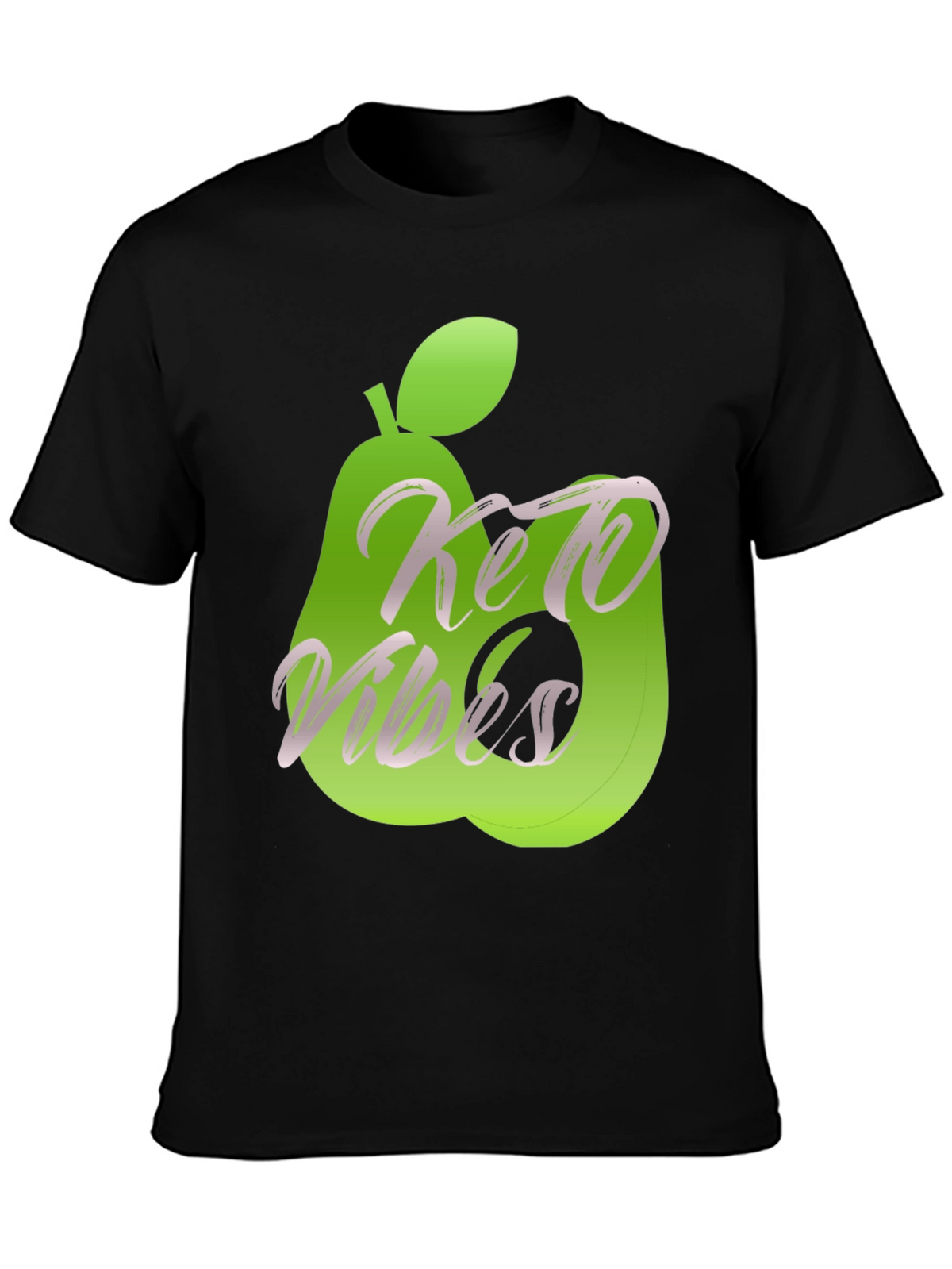 Keto Vibes Graphic Tee - Avocado Design