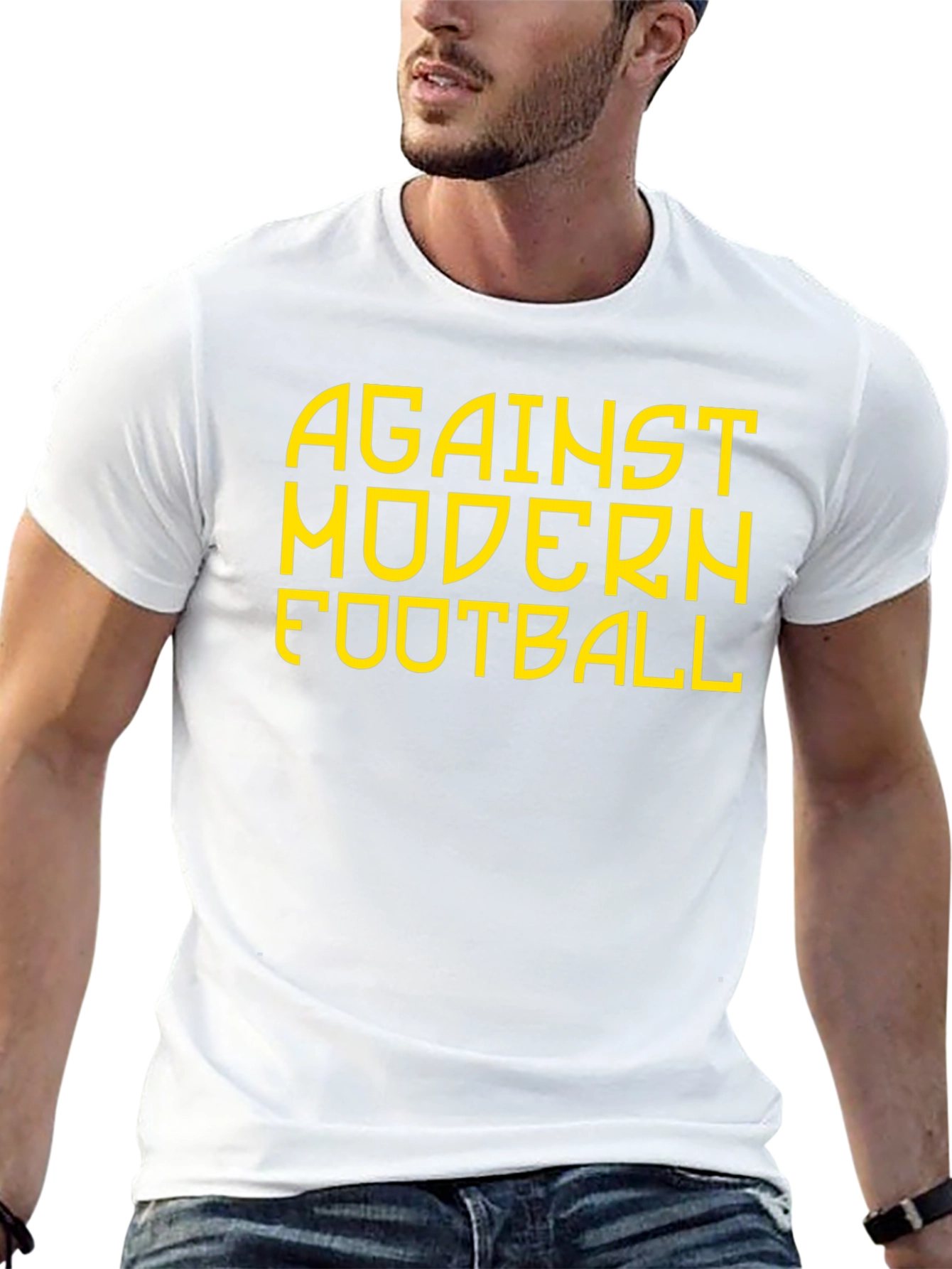 Against Modern Football Graphic Tee - Black