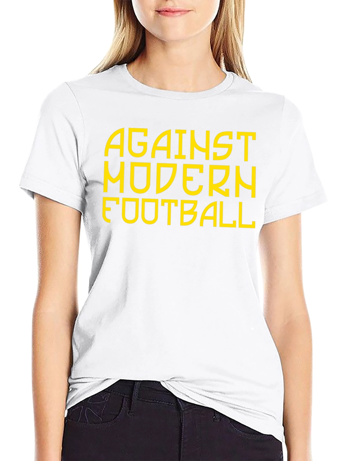 Against Modern Football Graphic Tee - Black