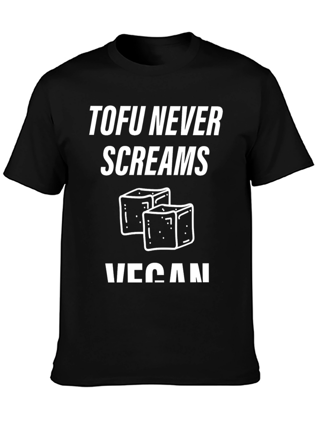 Vegan Tofu Graphic Tee - Never Screams