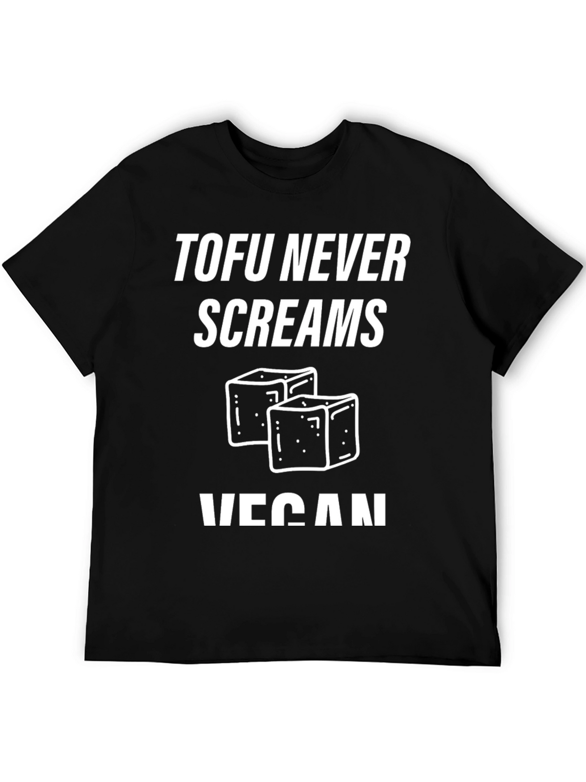 Vegan Tofu Graphic Tee - Never Screams