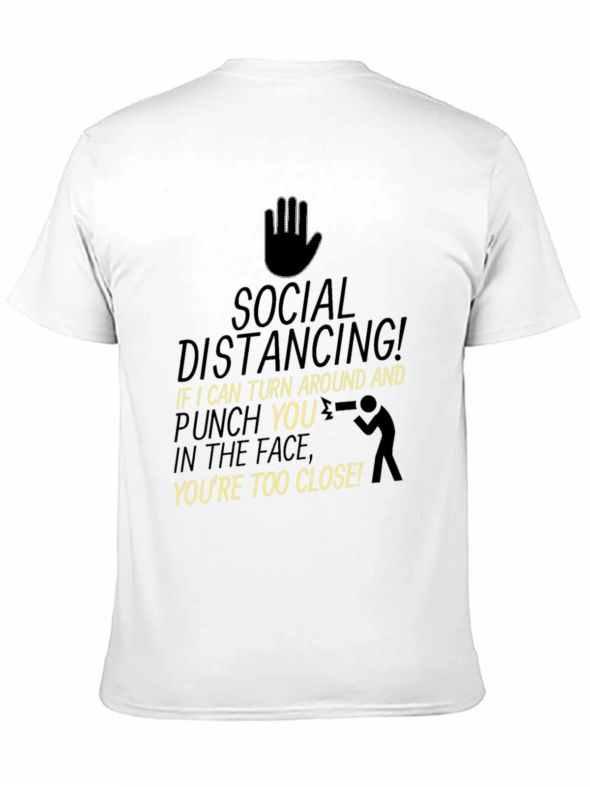 Social Distancing Punch Funny T-Shirt