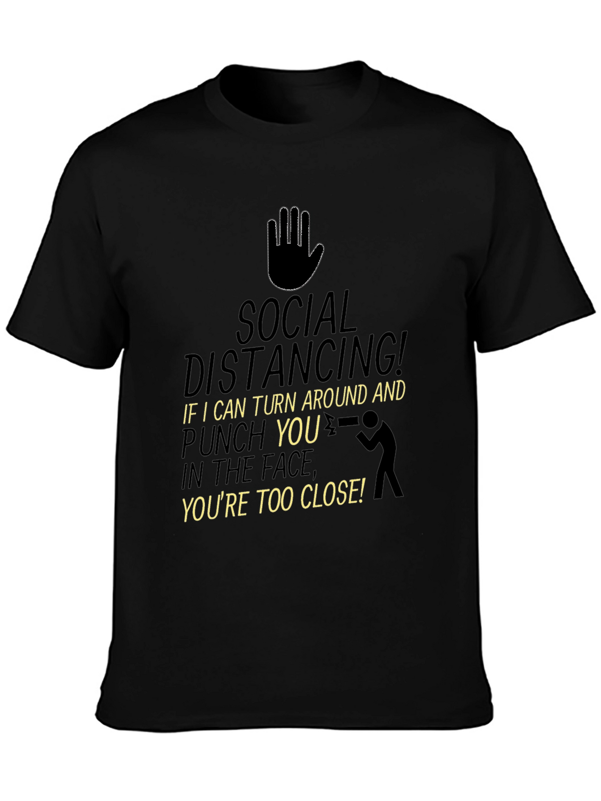 Social Distancing Punch Funny T-Shirt