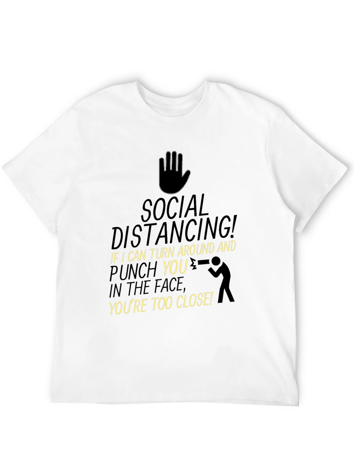 Social Distancing Punch Funny T-Shirt