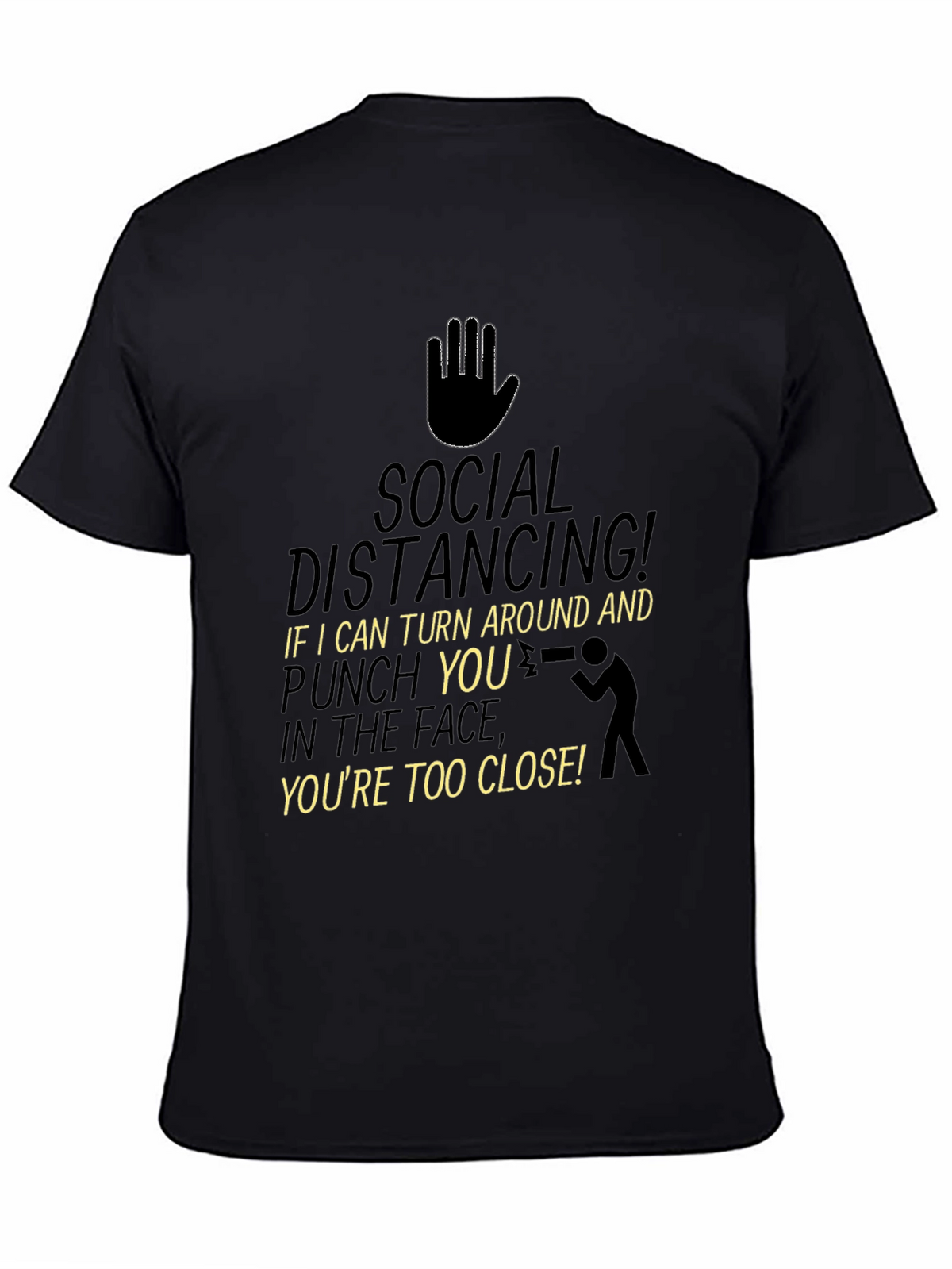 Social Distancing Punch Funny T-Shirt