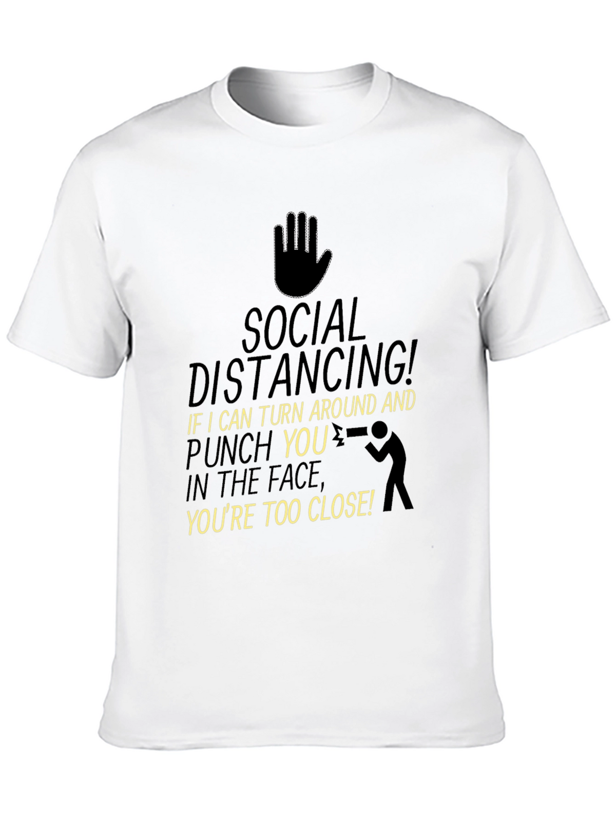 Social Distancing Punch Funny T-Shirt