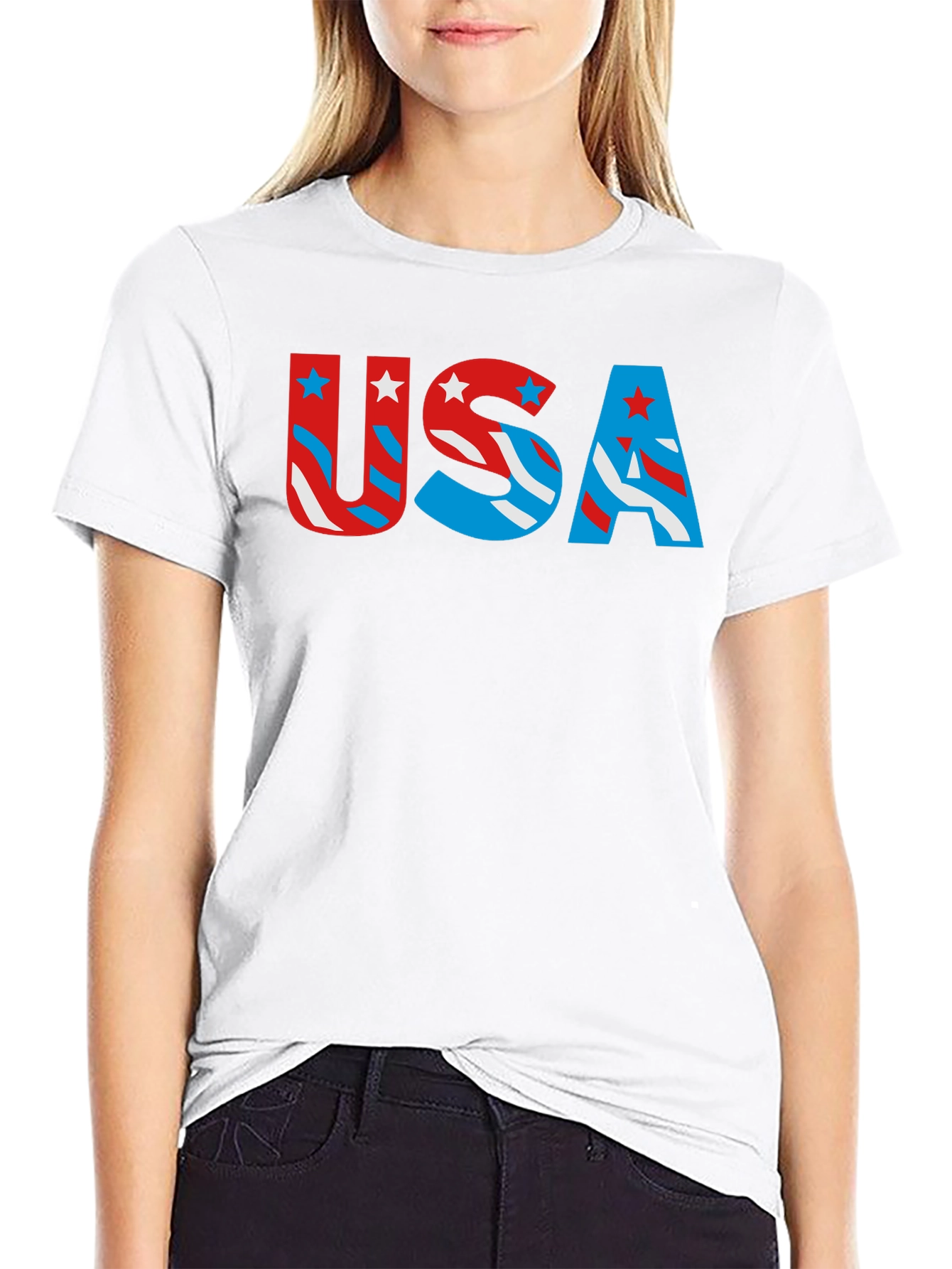 USA Patriotic T-Shirt - Stars and Stripes