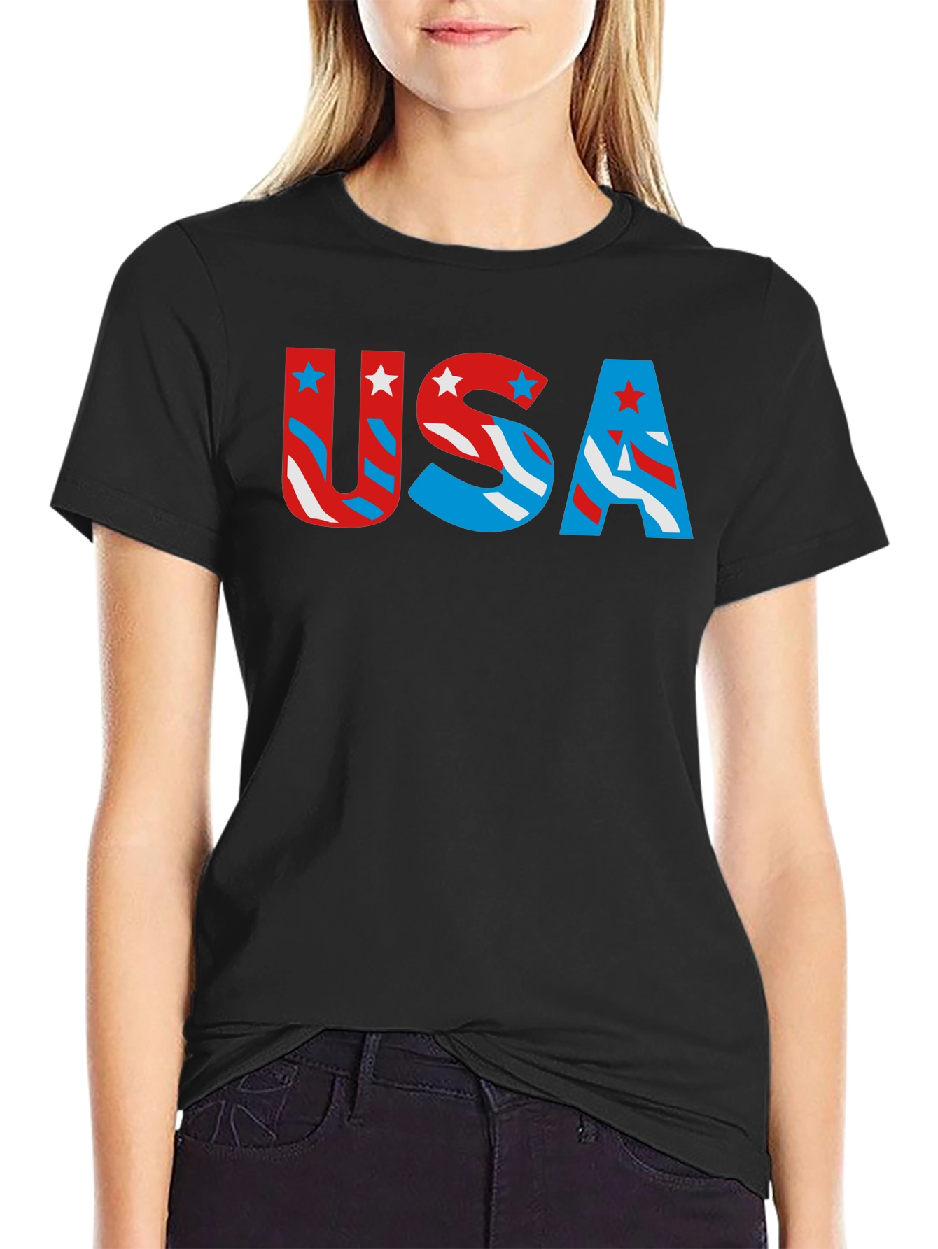 USA Patriotic T-Shirt - Stars and Stripes