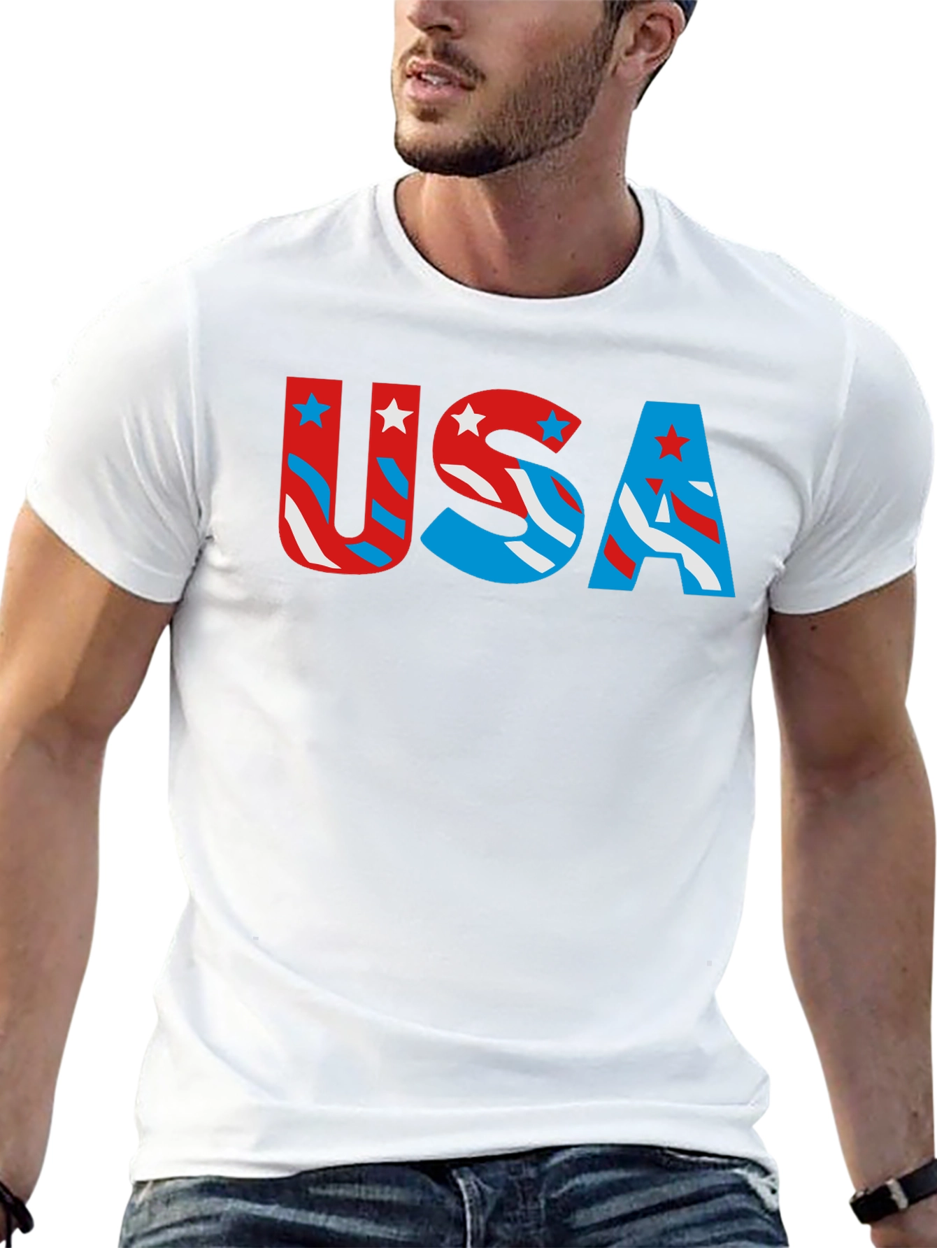 USA Patriotic T-Shirt - Stars and Stripes