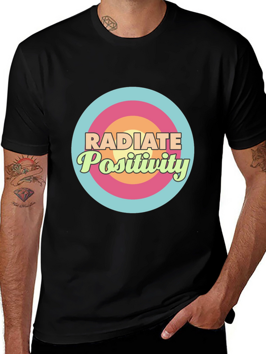 Radiate Positivity Graphic T-Shirt - Stylish Comfort