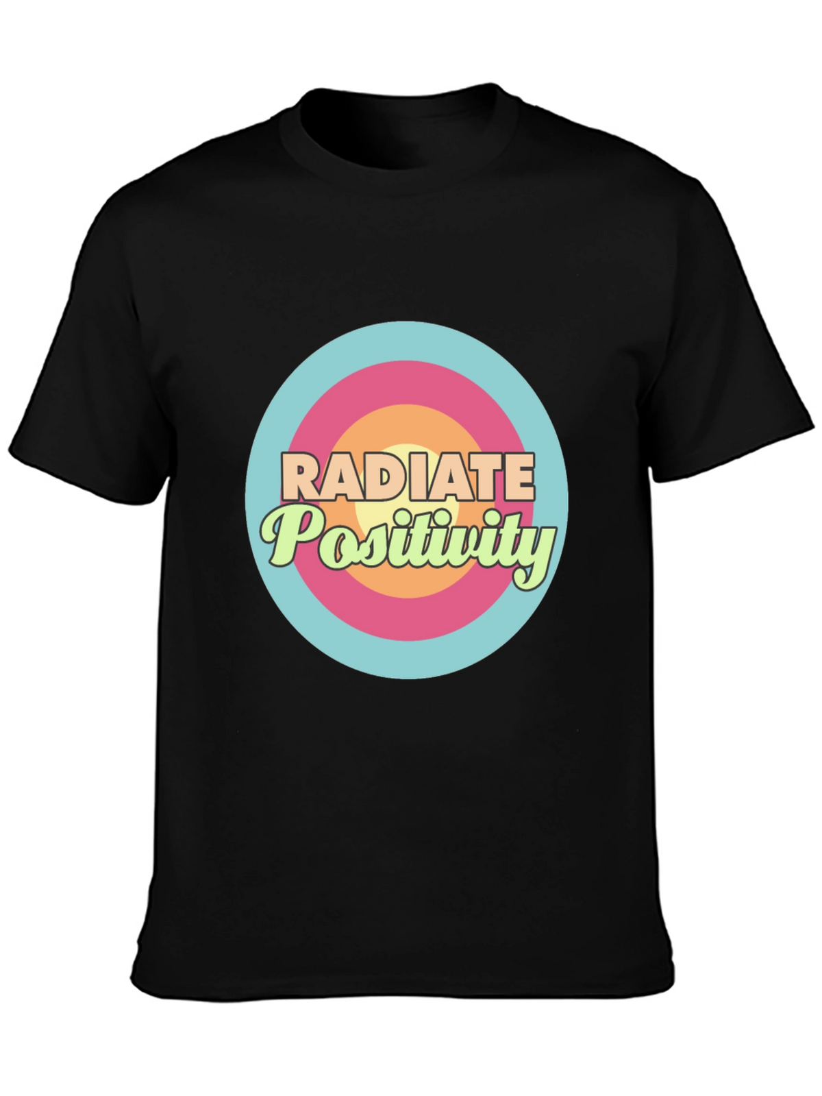 Radiate Positivity Graphic T-Shirt - Stylish Comfort