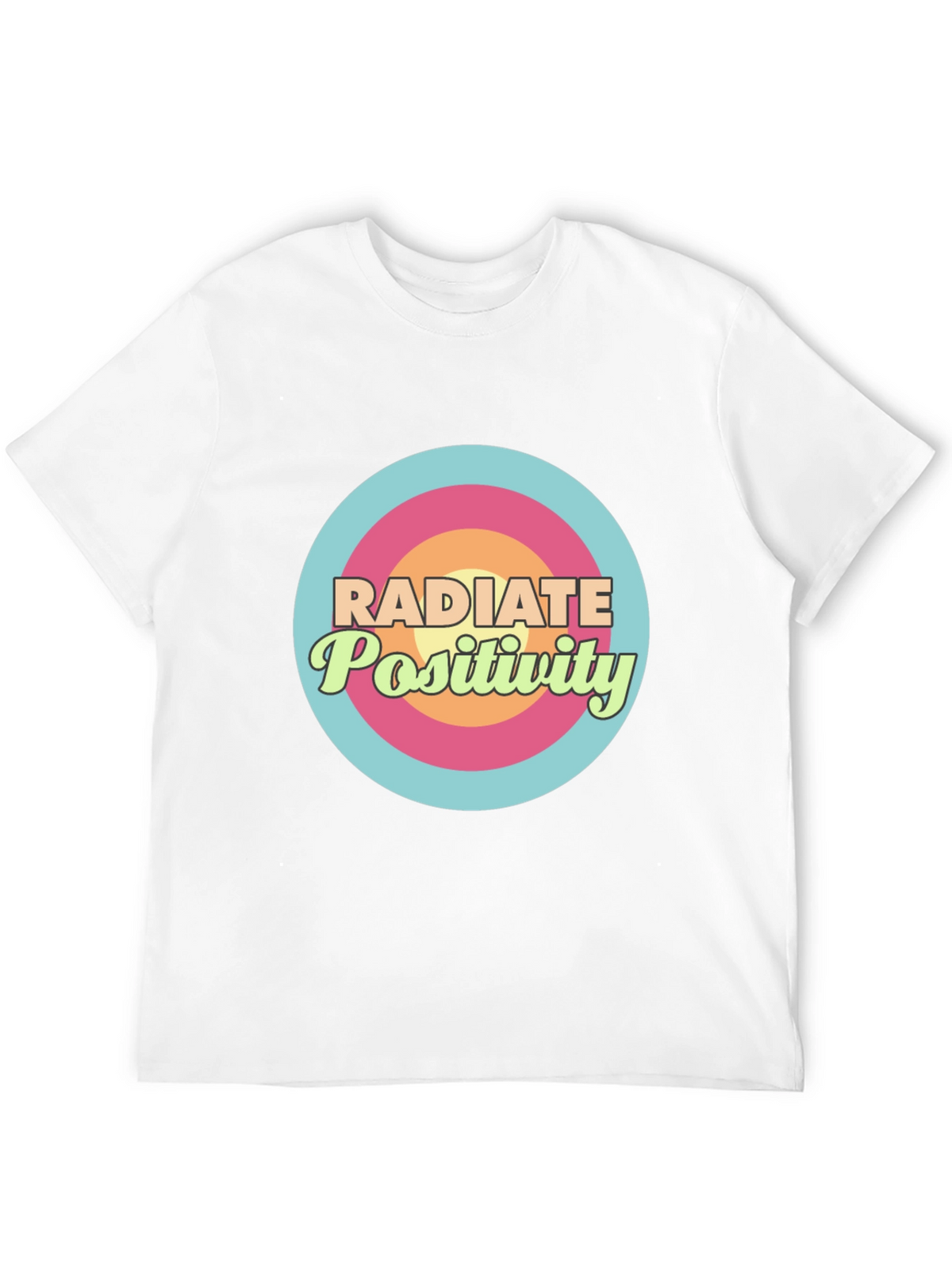 Radiate Positivity Graphic T-Shirt - Stylish Comfort