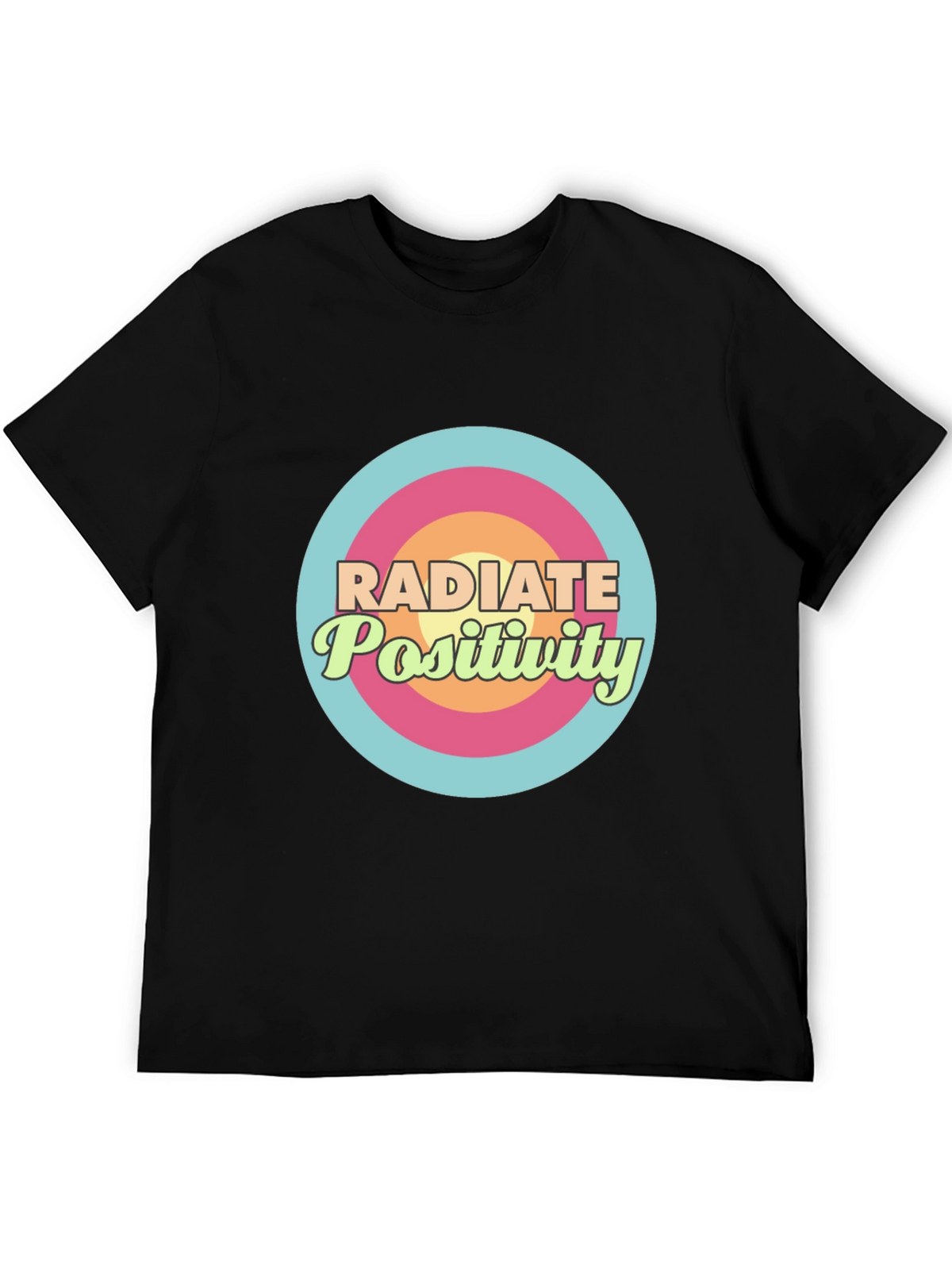 Radiate Positivity Graphic T-Shirt - Stylish Comfort