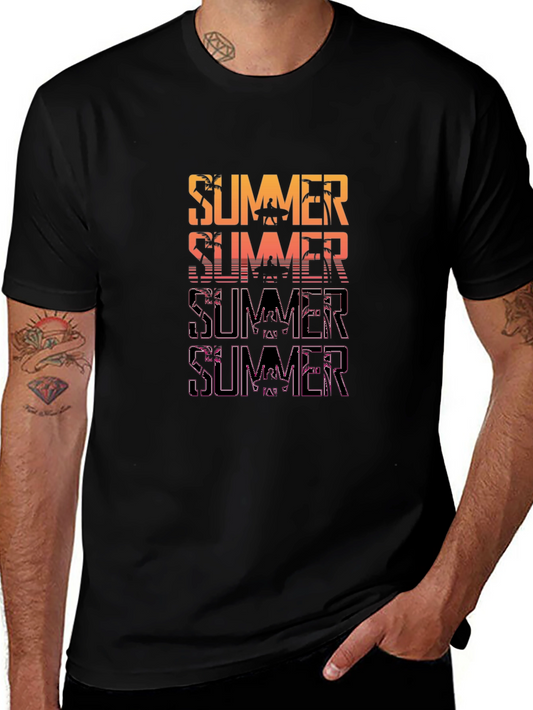 Summer Vibes Graphic Tee - Retro Beach Design