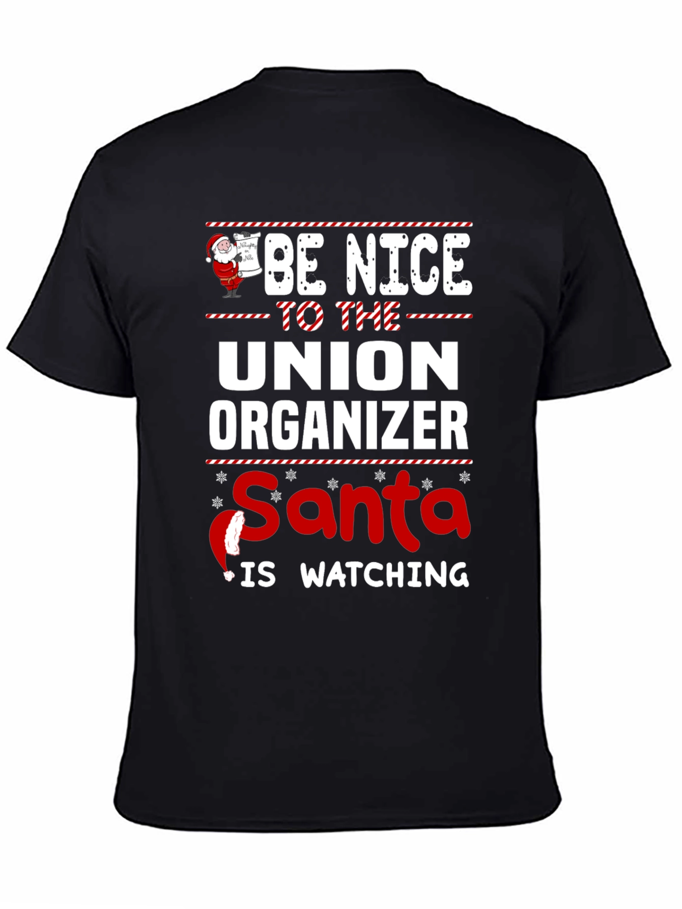 Union Organizer Santa Watching T-Shirt