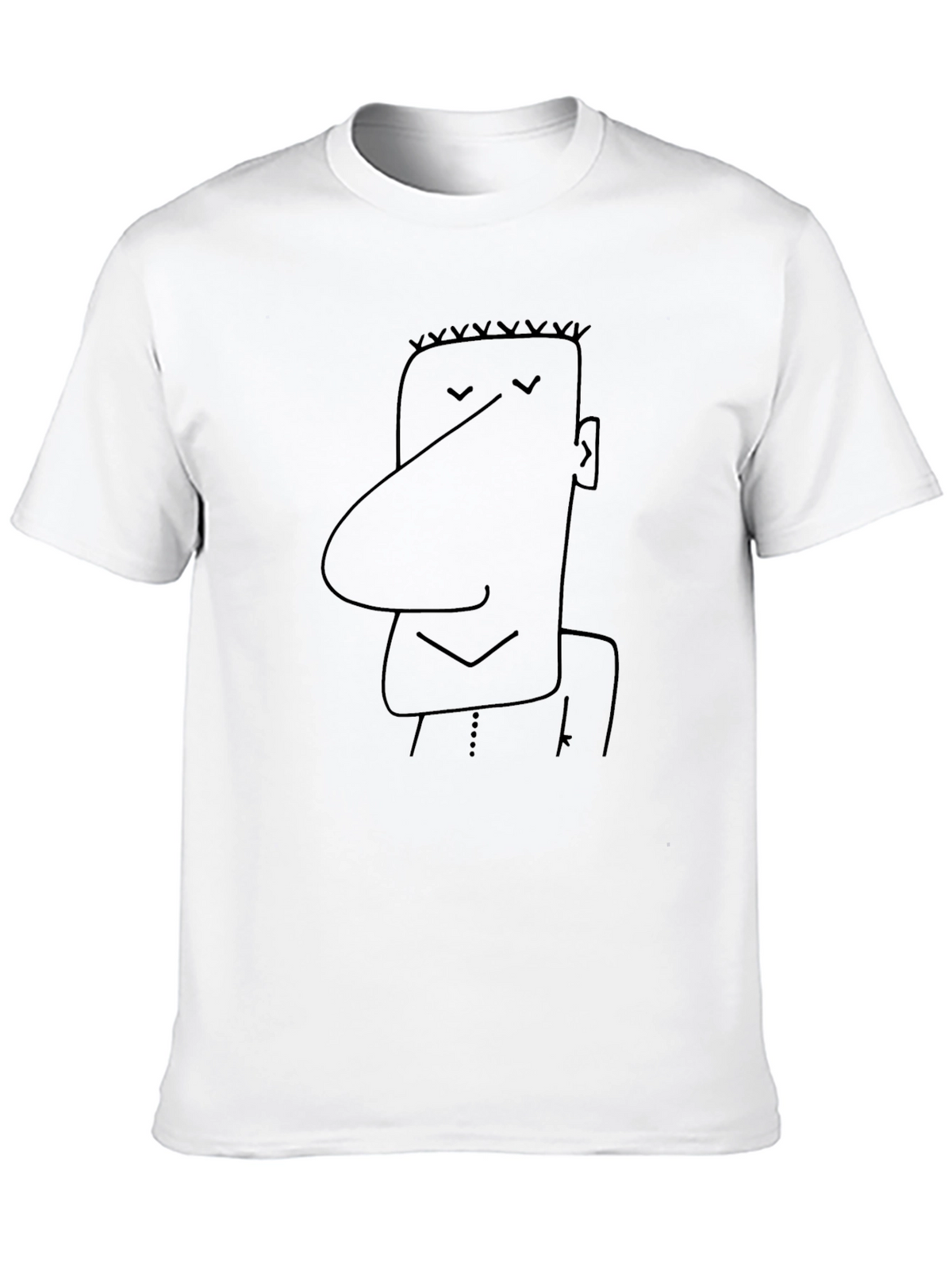 Funny Cartoon Character Black T-Shirt
