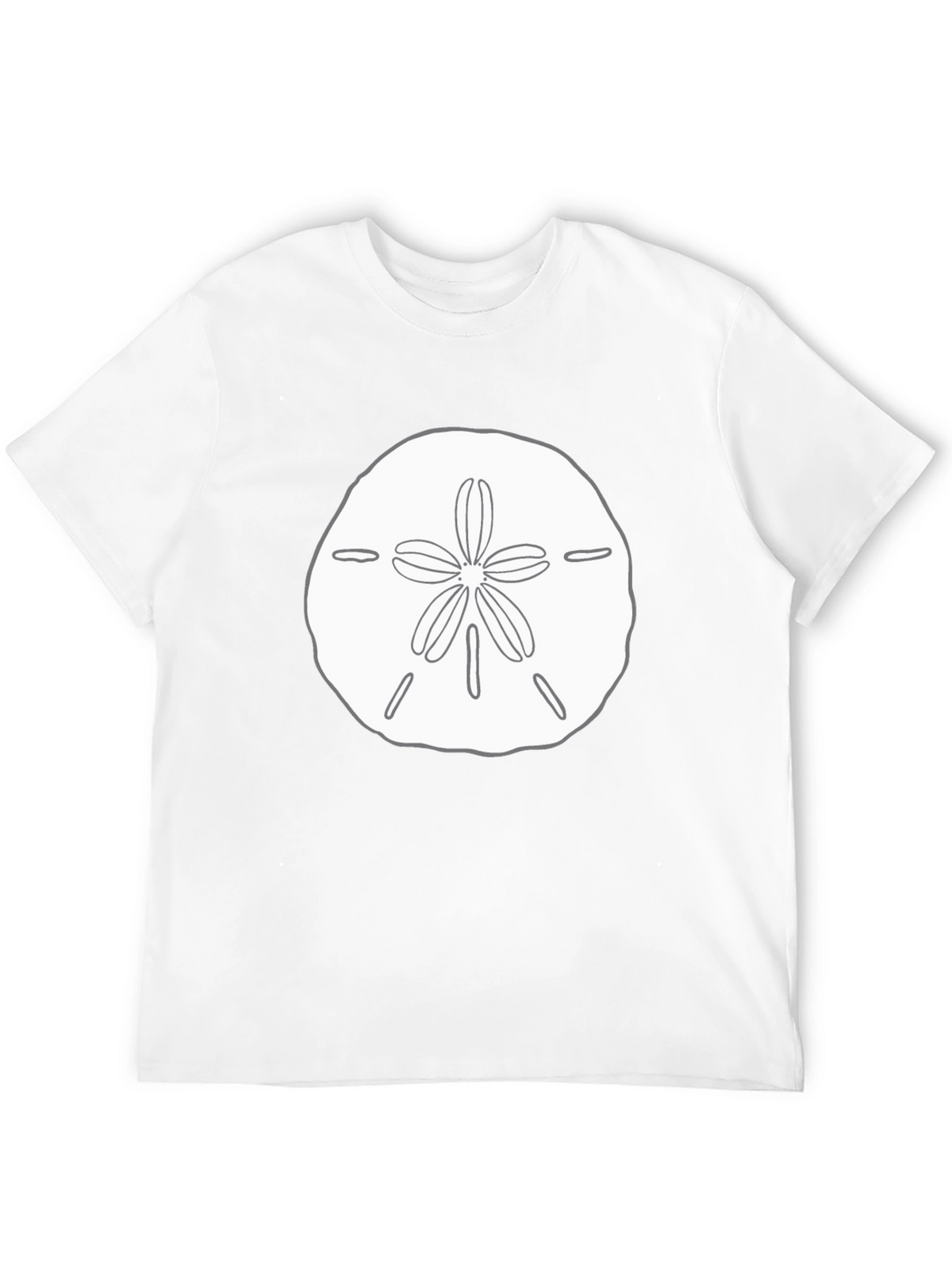 Black Sand Dollar Graphic Tee - Coastal Style