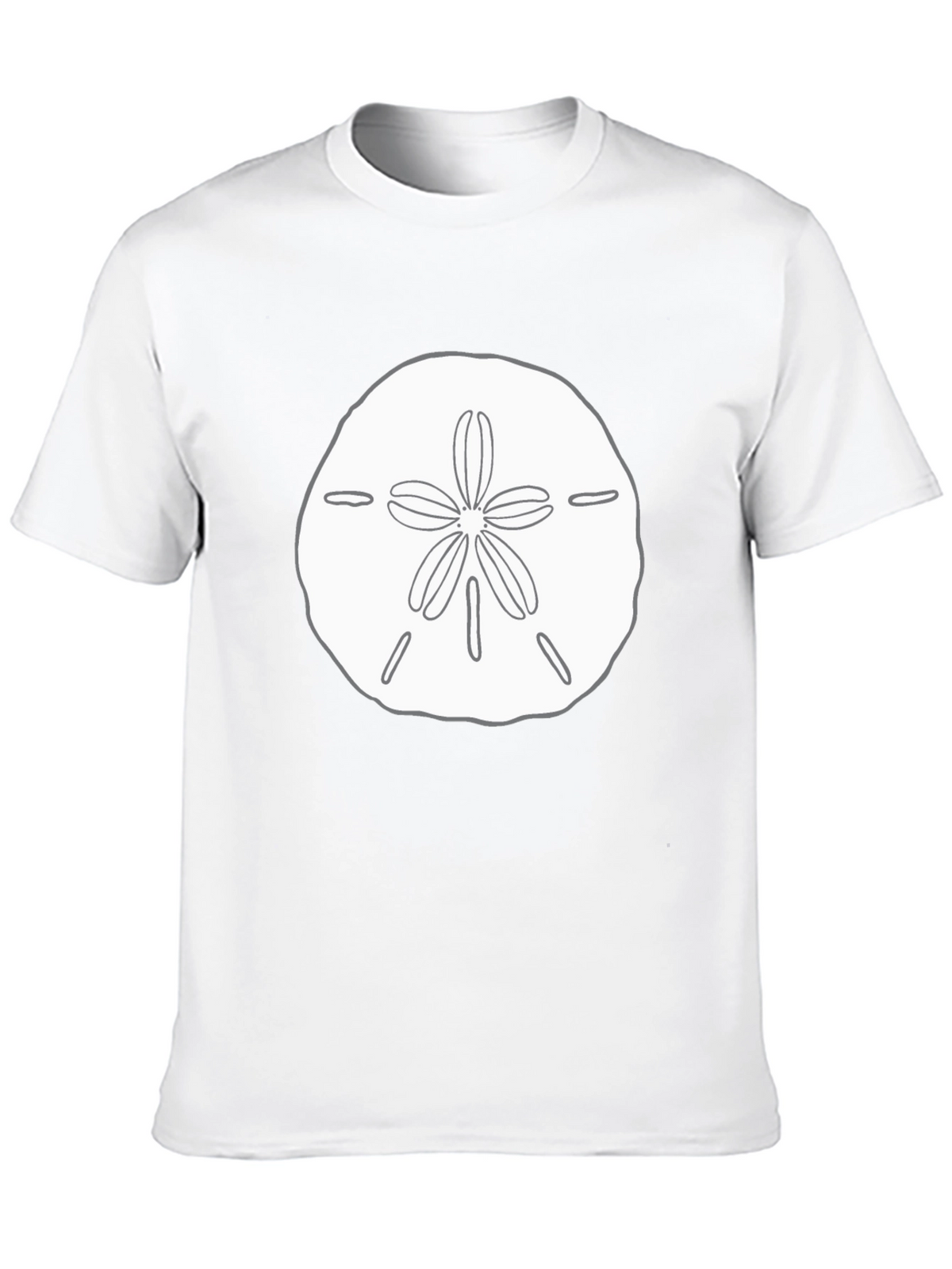 Black Sand Dollar Graphic Tee - Coastal Style