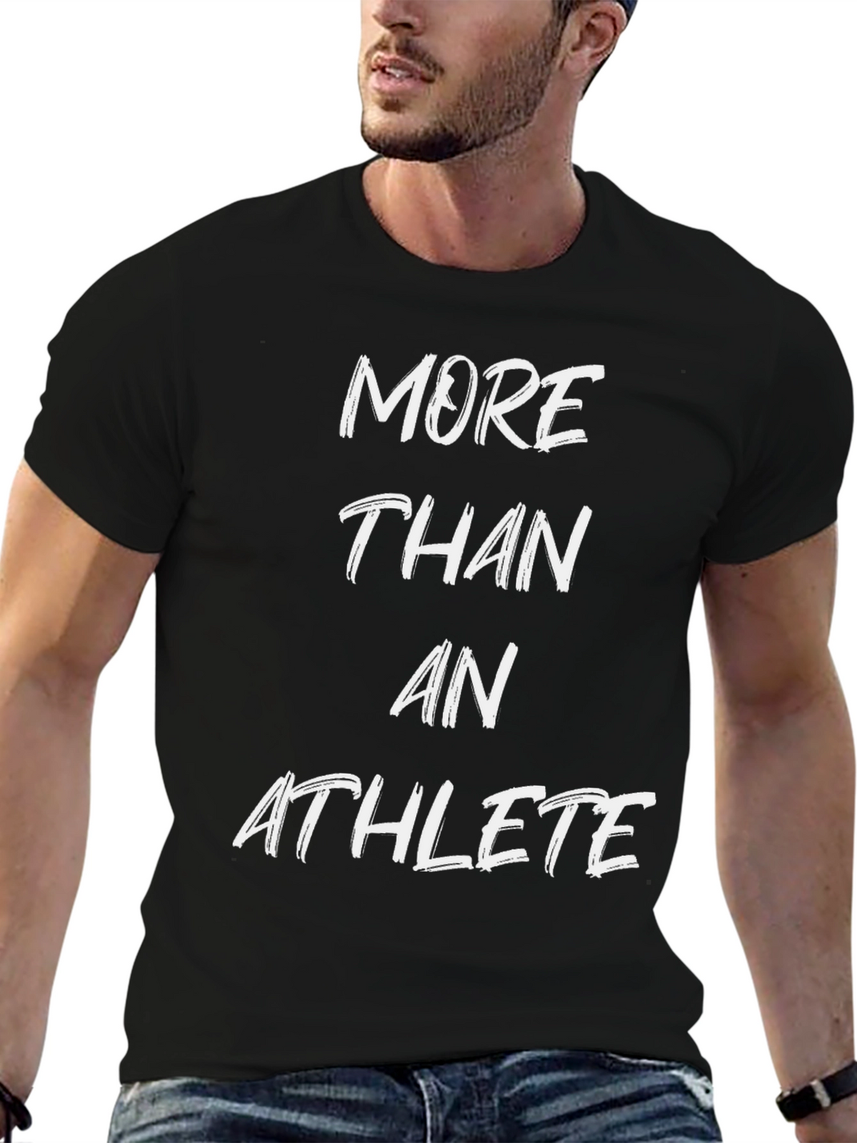 More Than An Athlete Graphic Tee - Black
