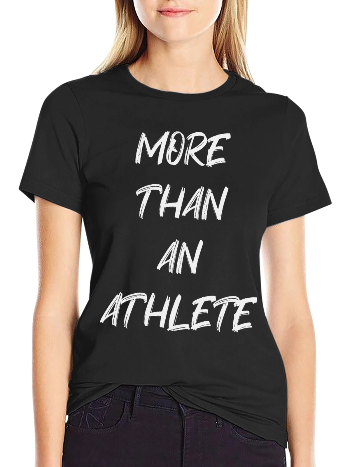 More Than An Athlete Graphic Tee - Black