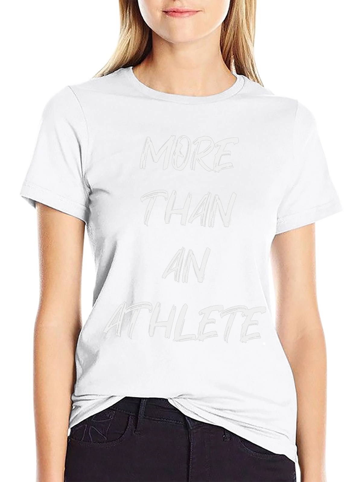 More Than An Athlete Graphic Tee - Black