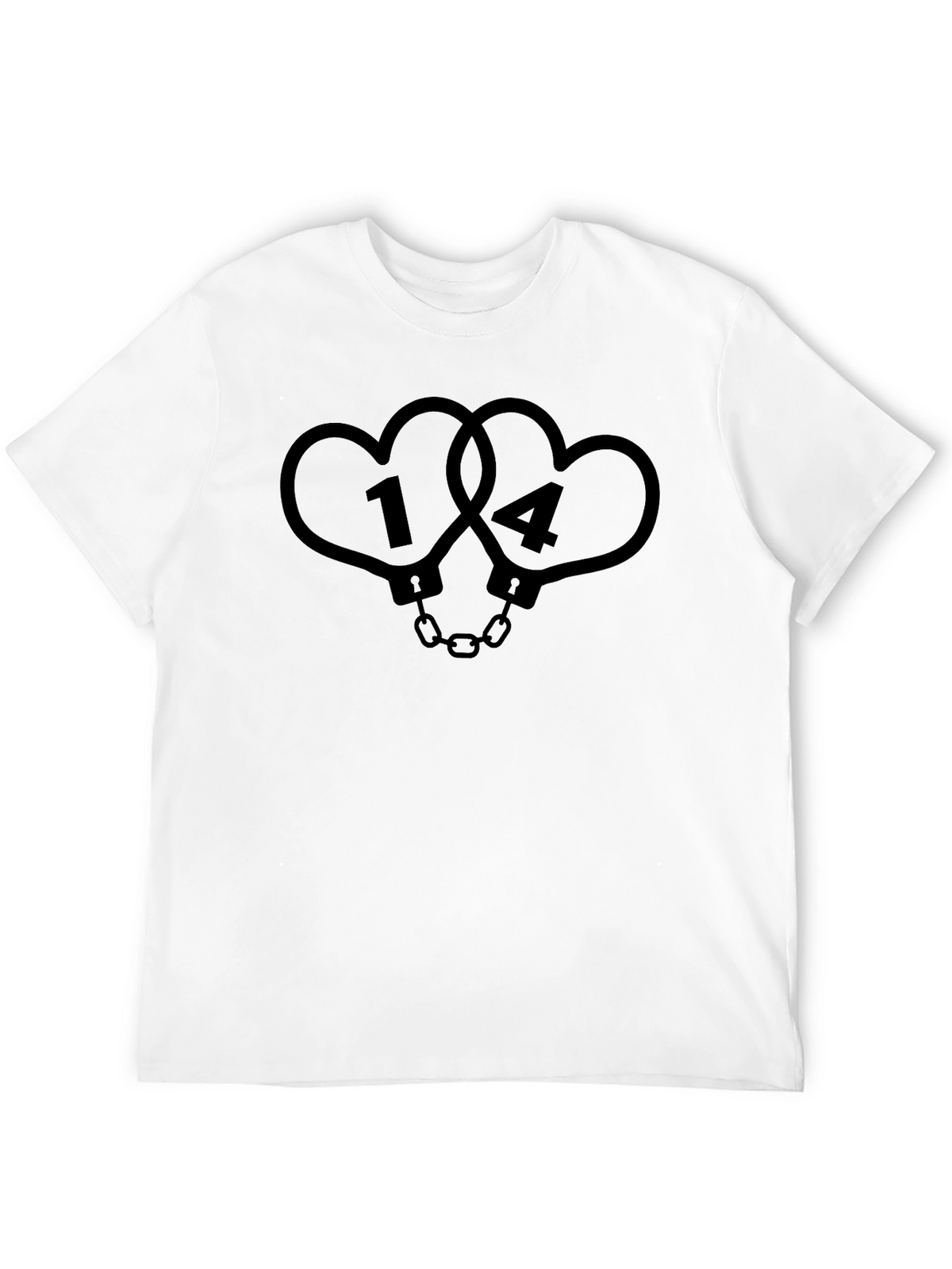 Heart Handcuffs Valentines Day T-Shirt
