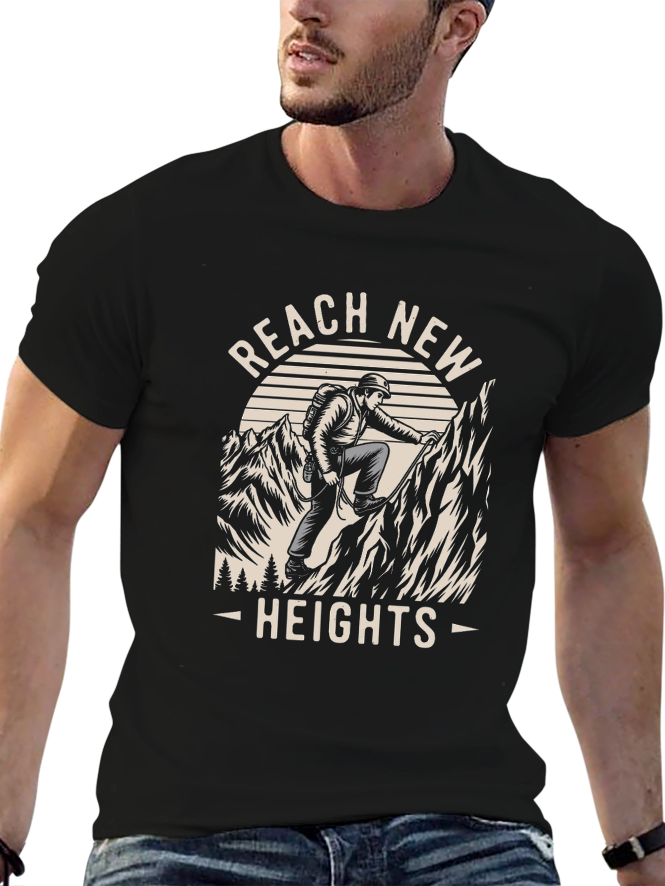 Reach New Heights Graphic Tee - Adventure Awaits!