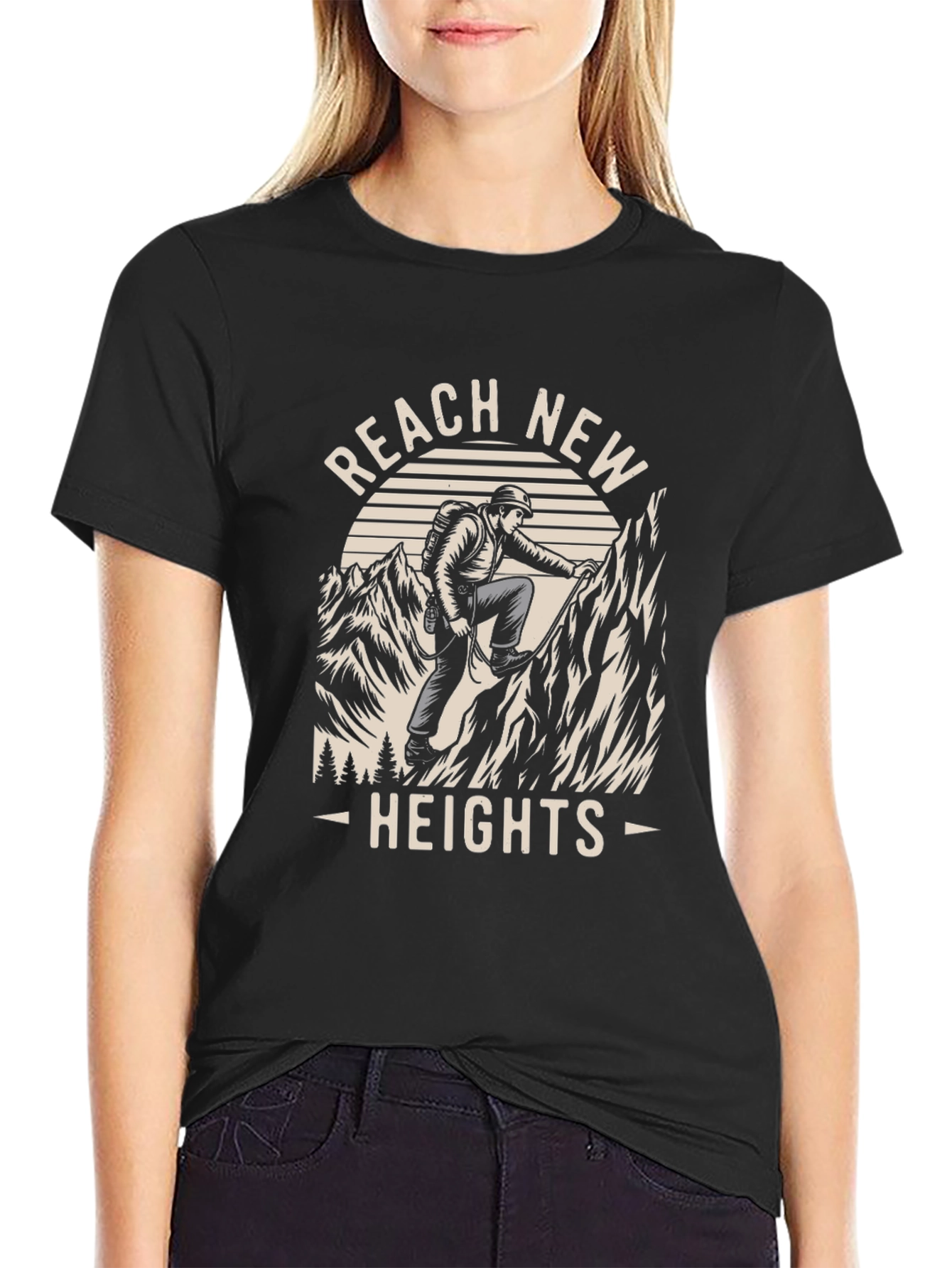 Reach New Heights Graphic Tee - Adventure Awaits!