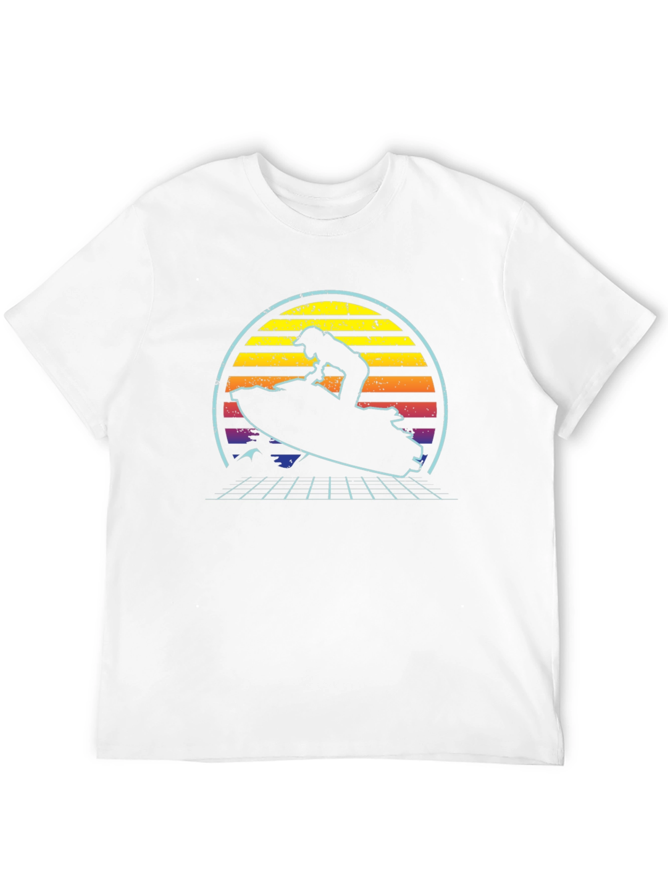 Retro Wave Jet Ski Graphic T-Shirt