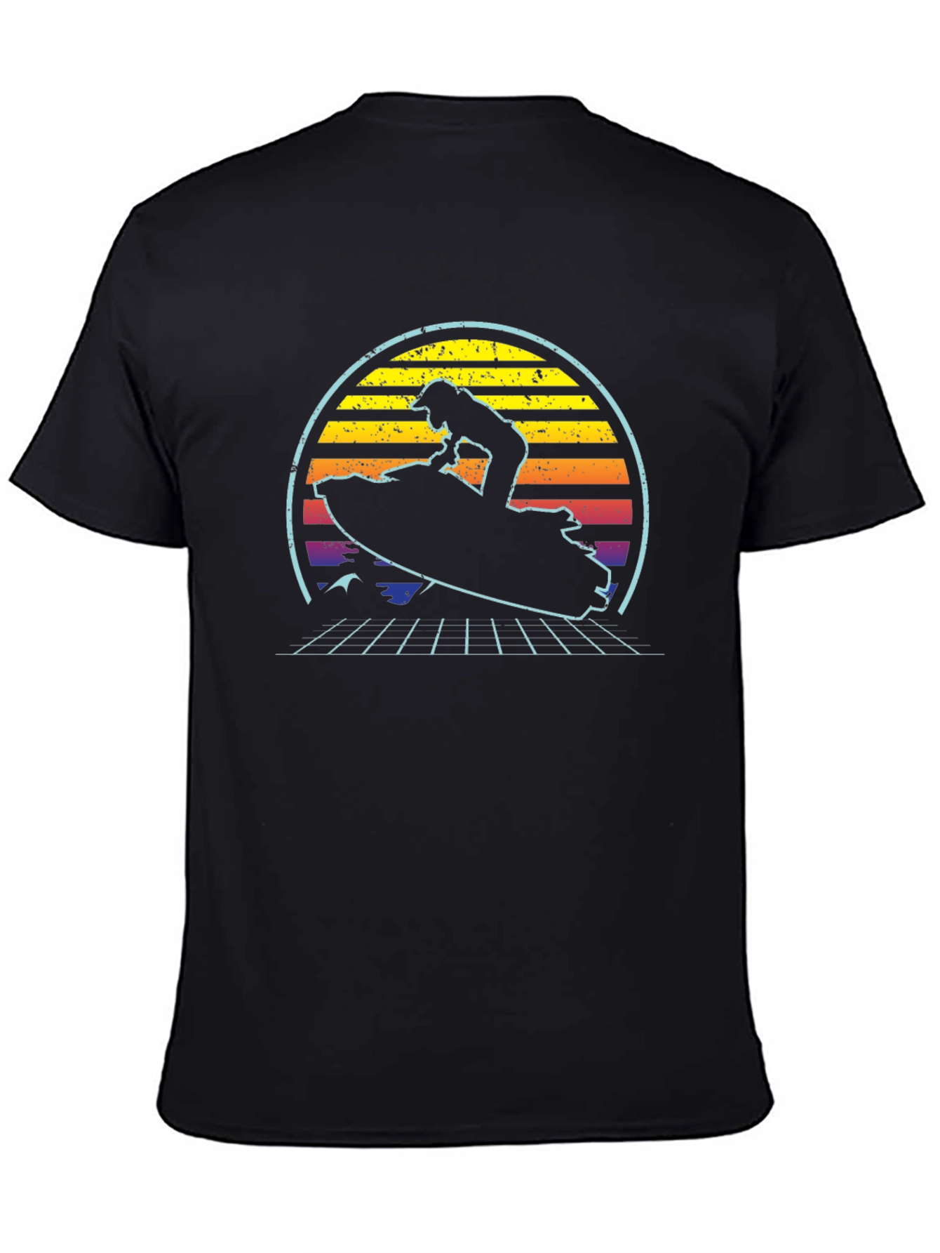 Retro Wave Jet Ski Graphic T-Shirt