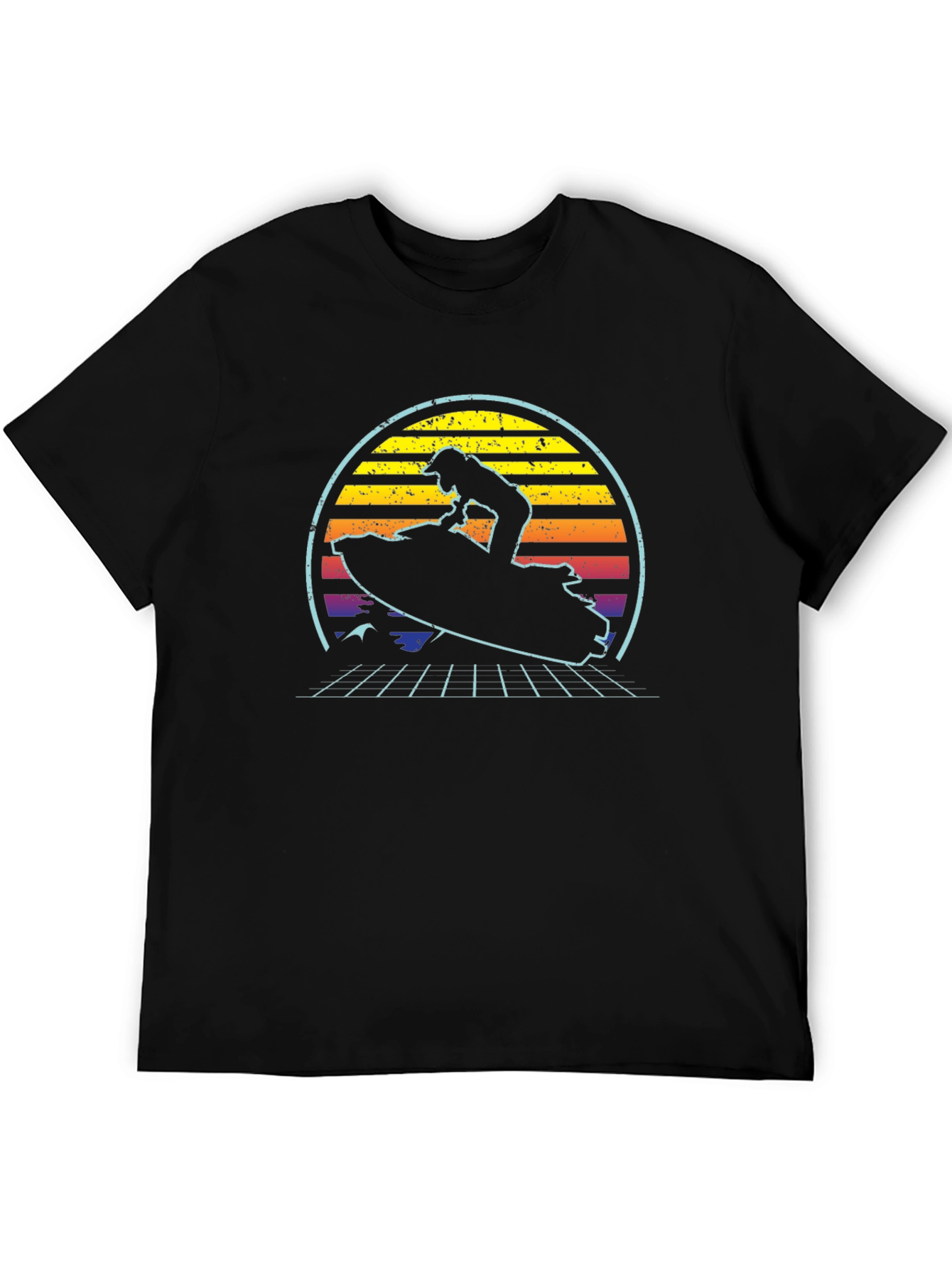 Retro Wave Jet Ski Graphic T-Shirt