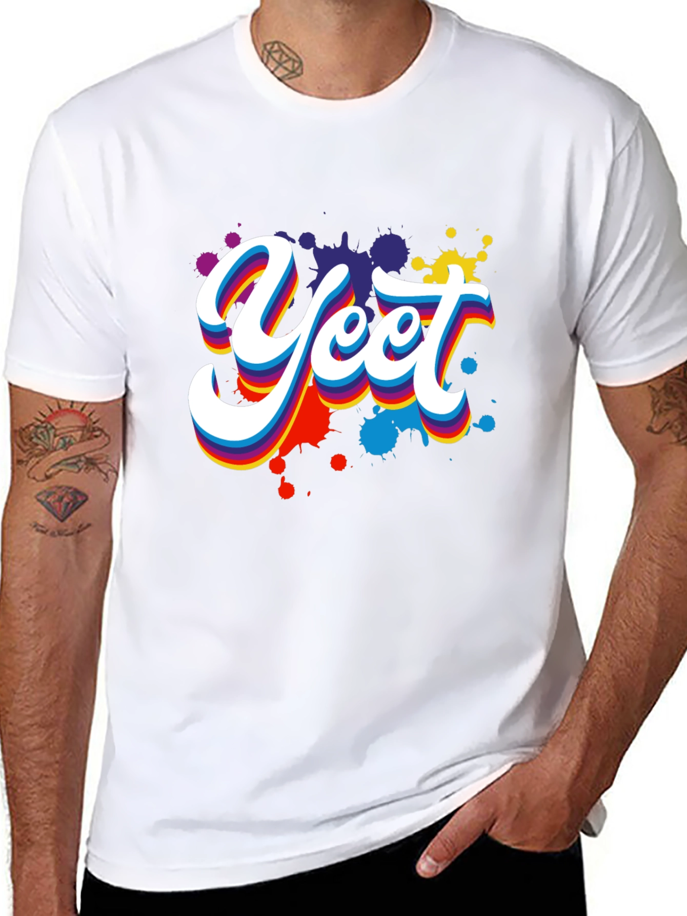 Yeet Graphic Tee - Trendy Black Cotton T-Shirt