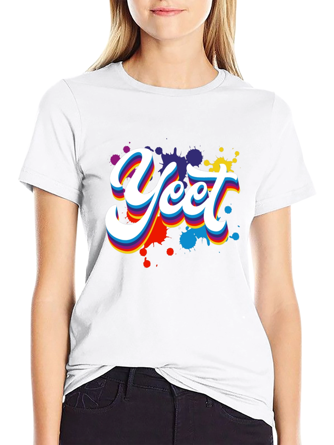 Yeet Graphic Tee - Trendy Black Cotton T-Shirt