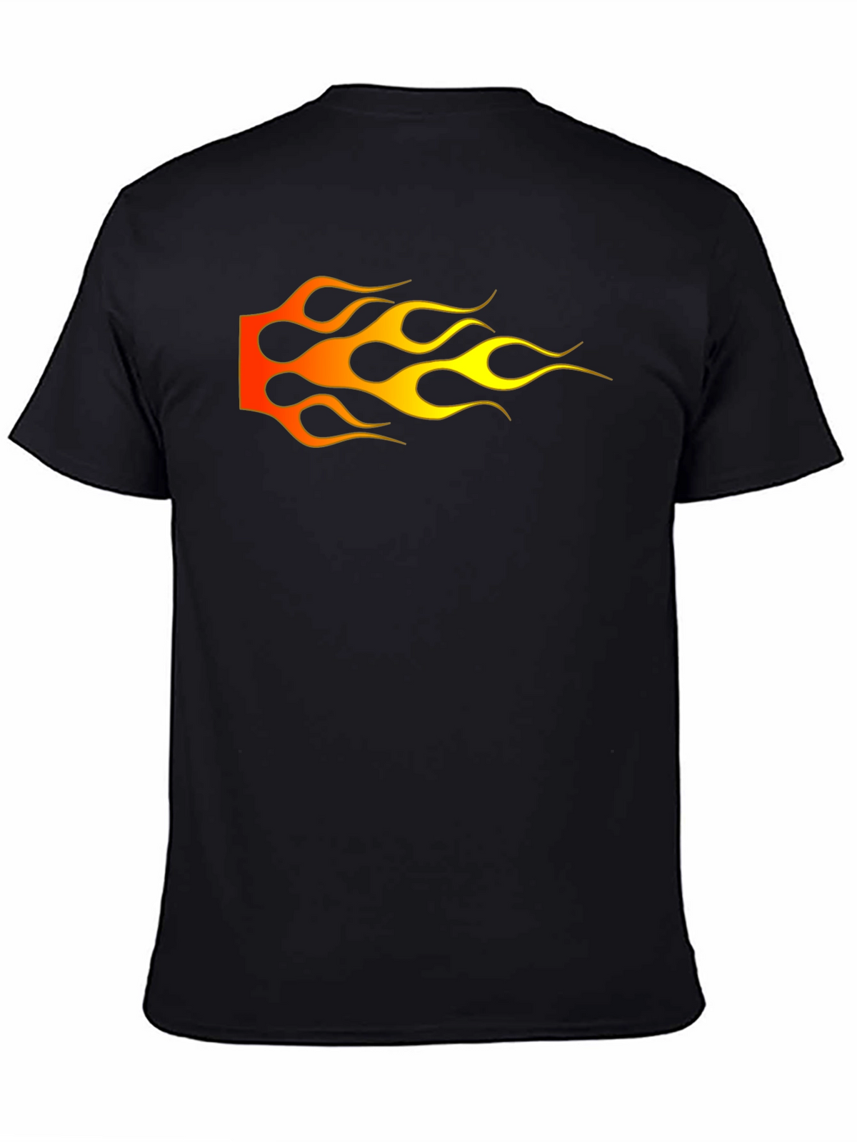 Flame Graphic Black T-Shirt