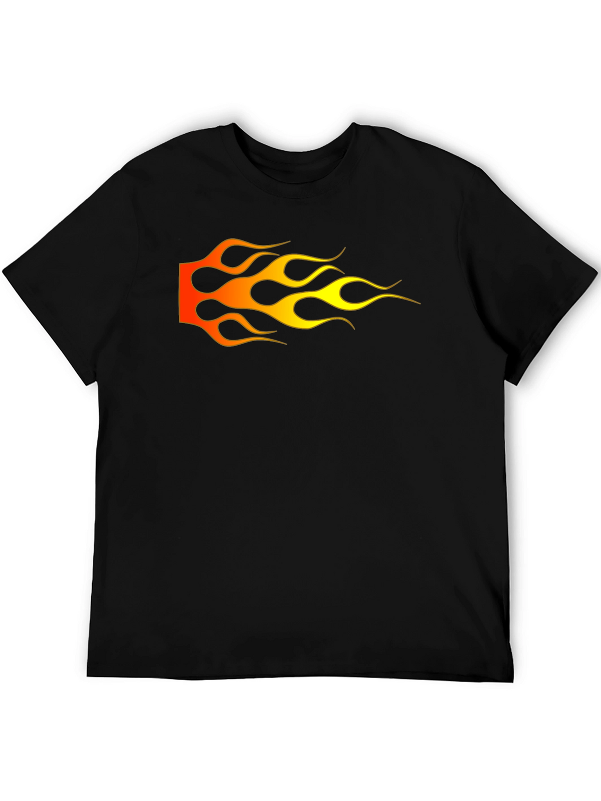 Flame Graphic Black T-Shirt