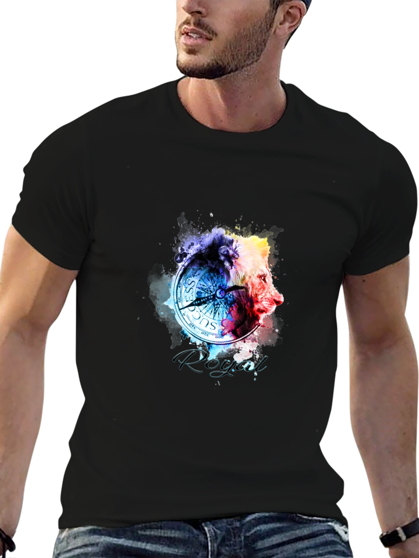 Royal Success Lion Compass Graphic Tee