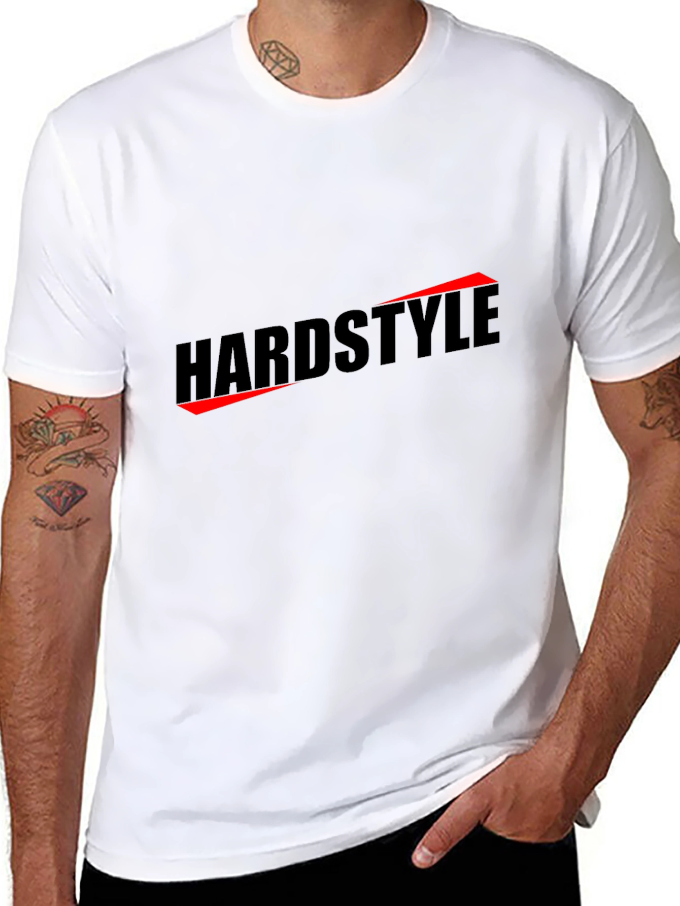 Hardstyle Black Graphic Tee - Music Lovers T-Shirt