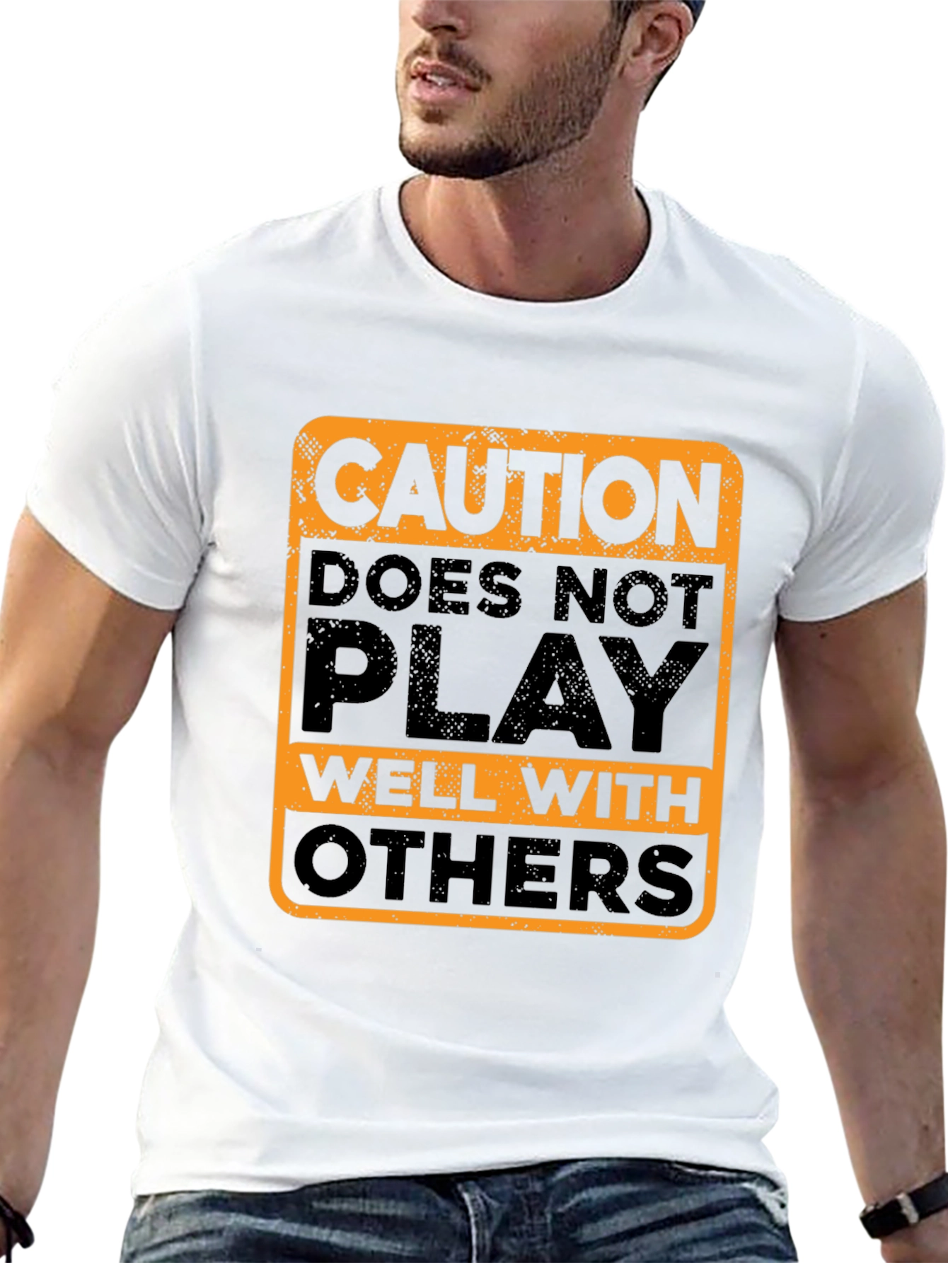 Caution Doesnt Play Well With Others T-Shirt