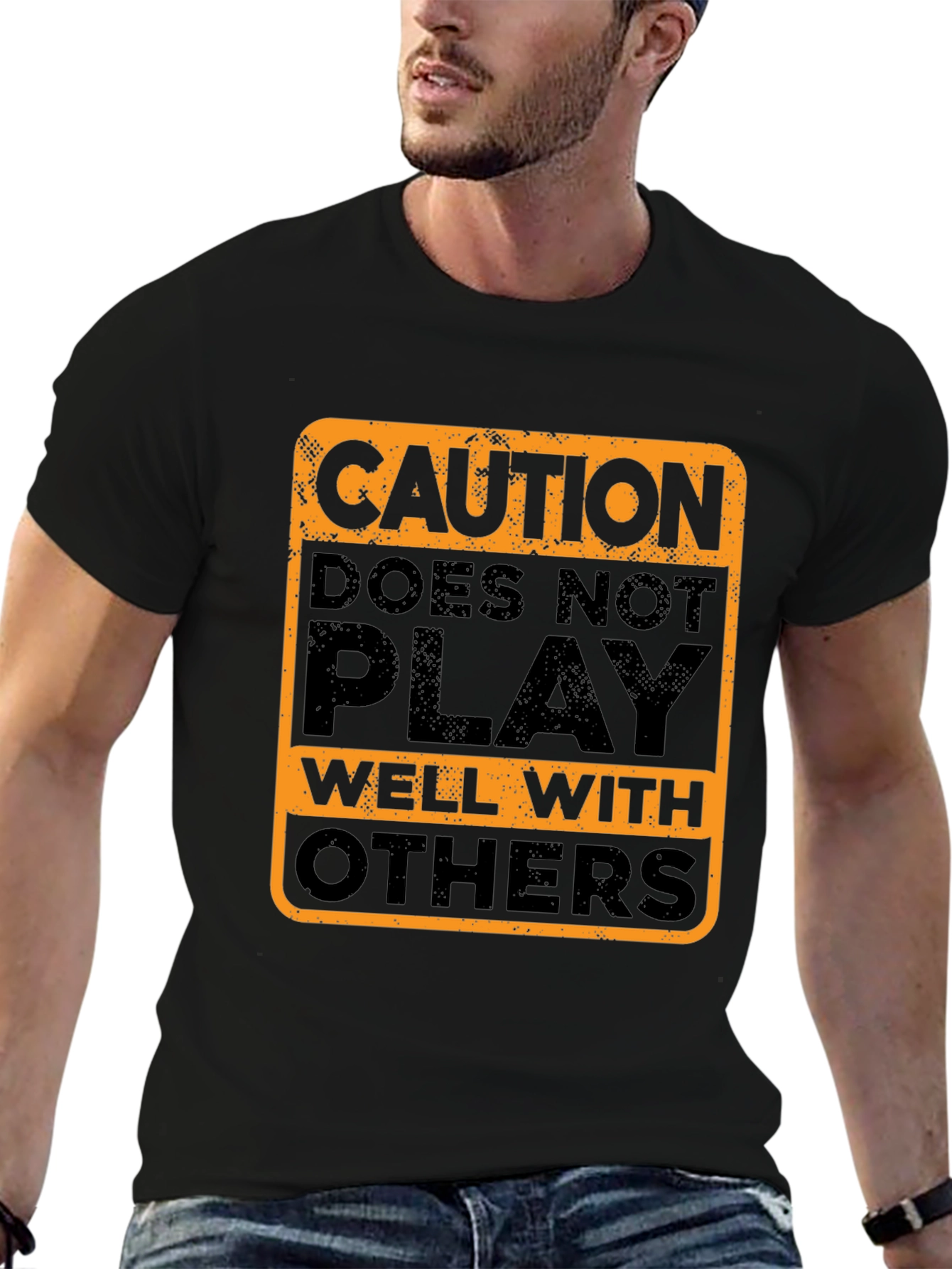 Caution Doesnt Play Well With Others T-Shirt